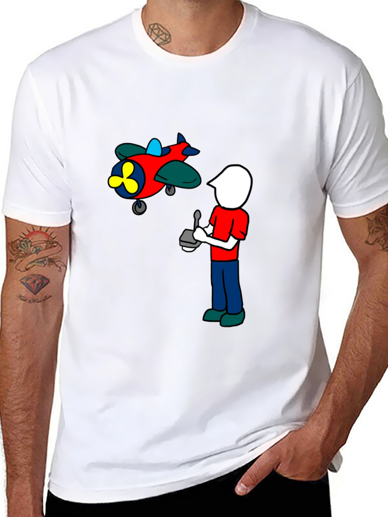 Cartoon Plane T-Shirt
