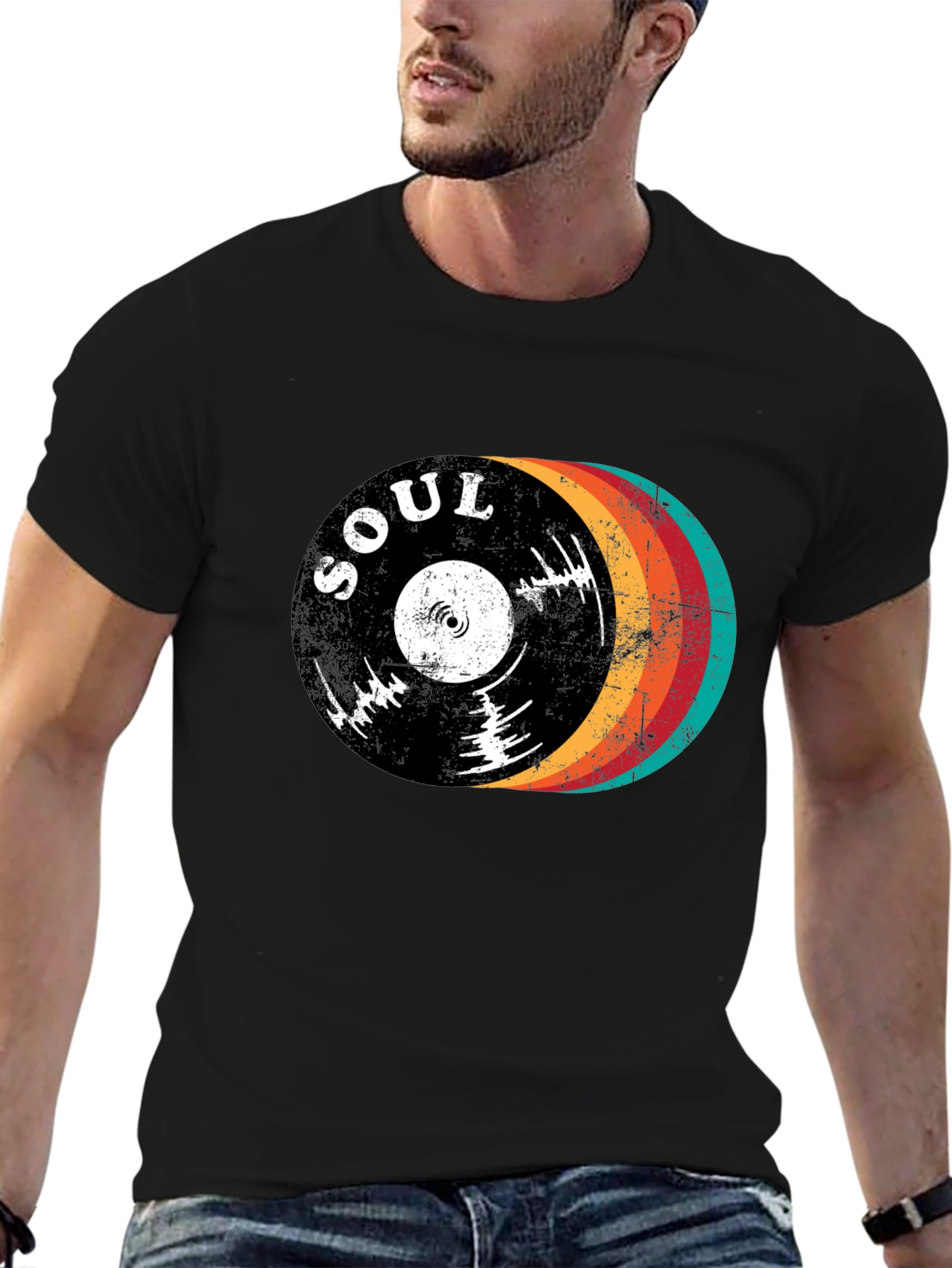 Retro Soul Record Graphic Tee