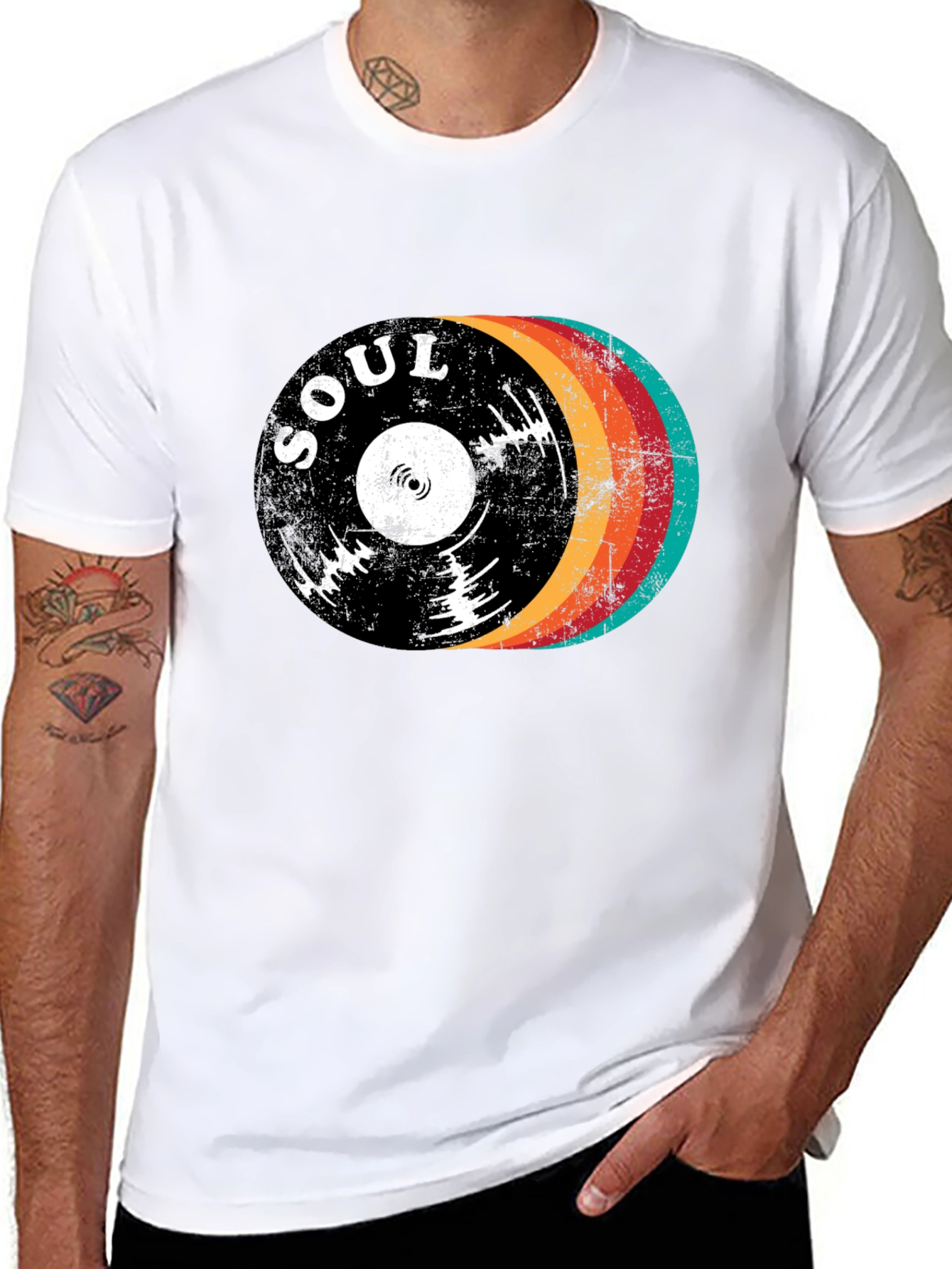 Retro Soul Record Graphic Tee