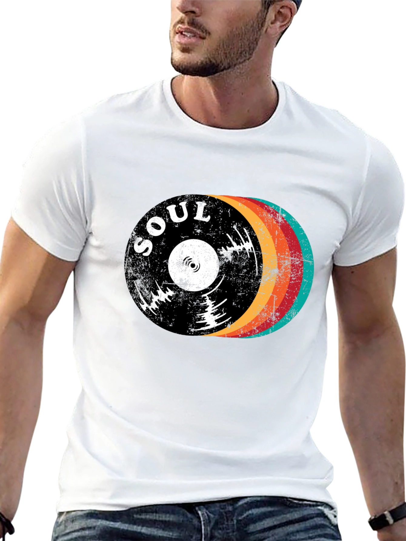 Retro Soul Record Graphic Tee