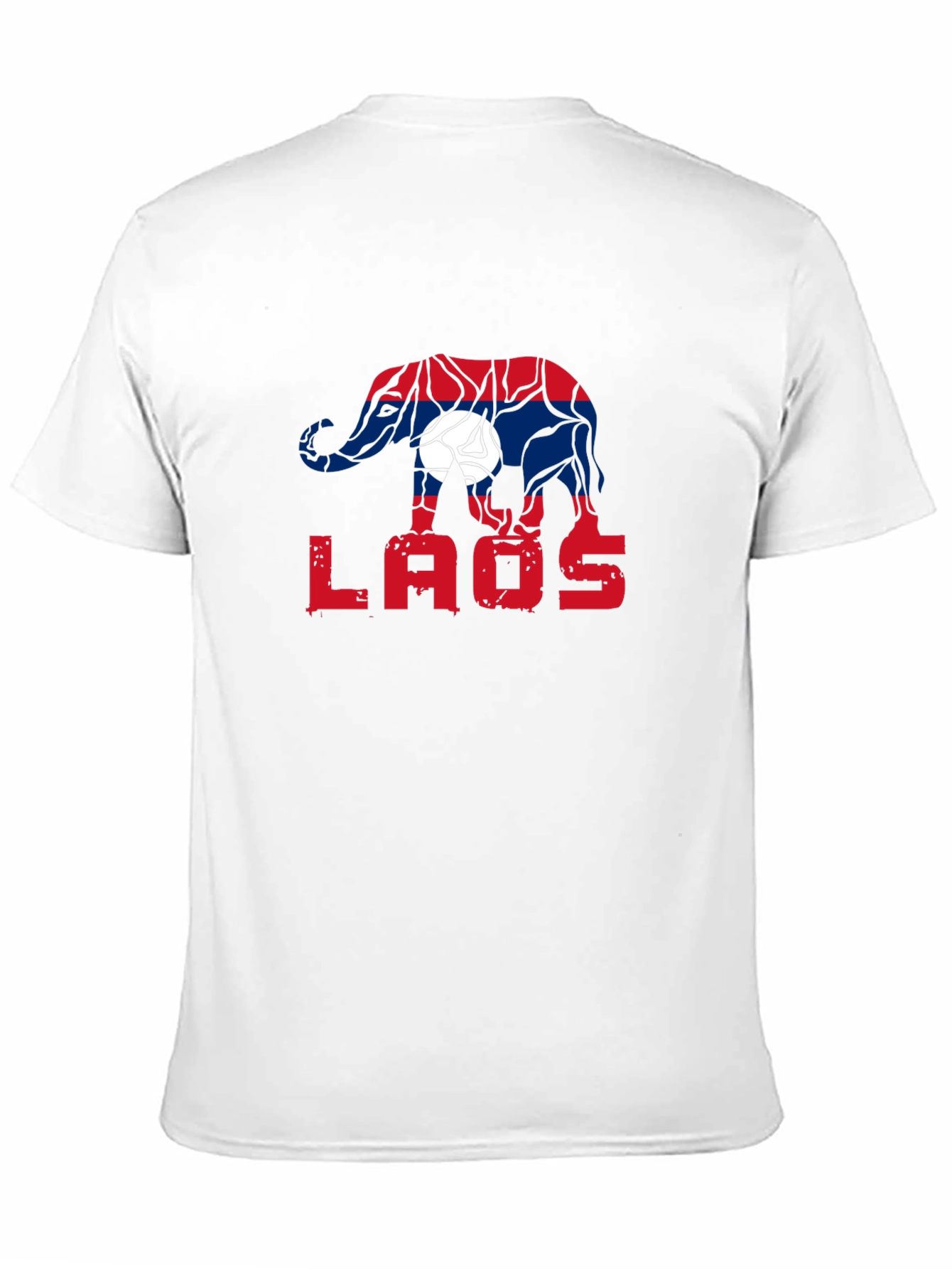 Laos Elephant Flag Graphic Tee