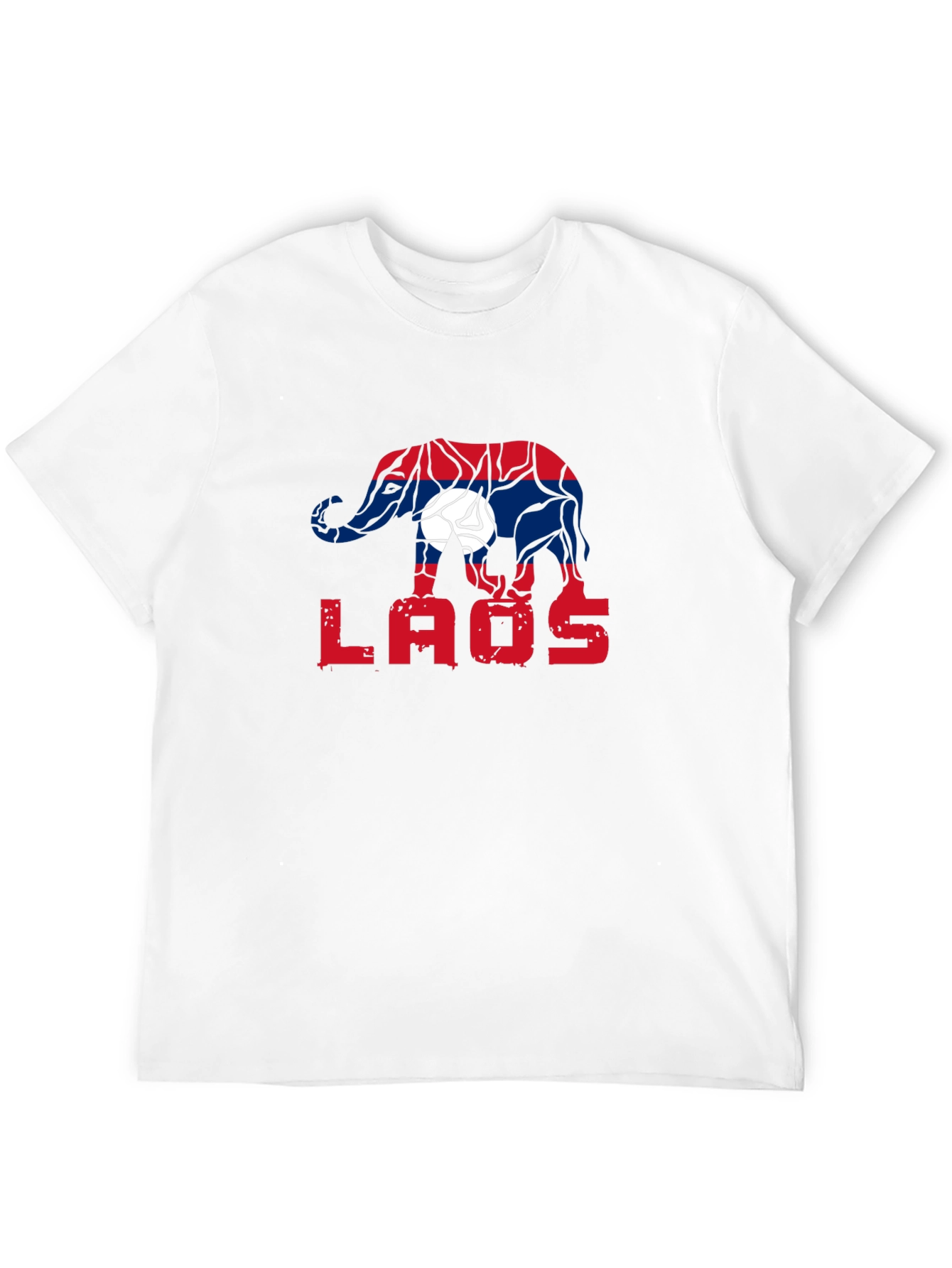 Laos Elephant Flag Graphic Tee