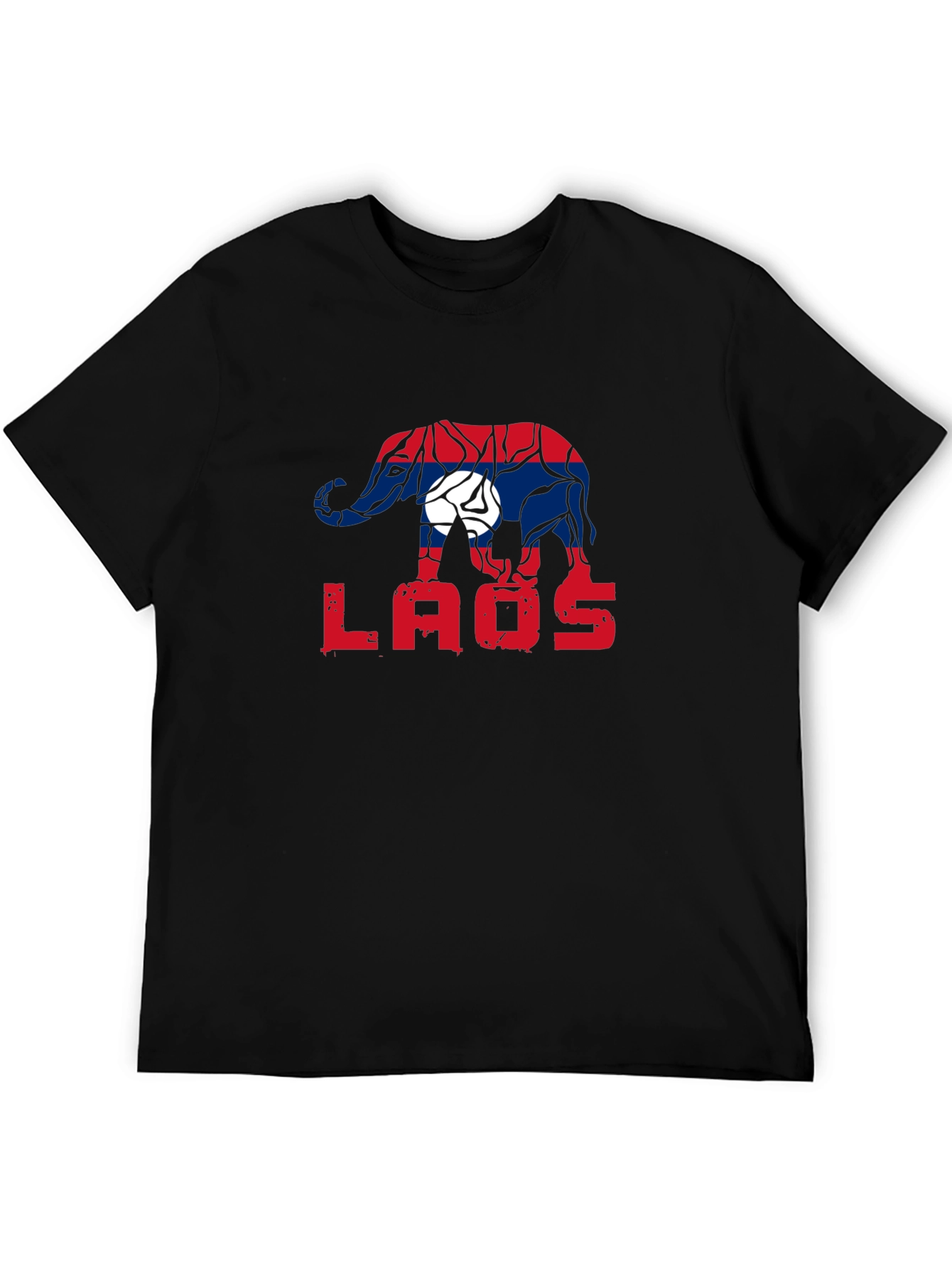 Laos Elephant Flag Graphic Tee