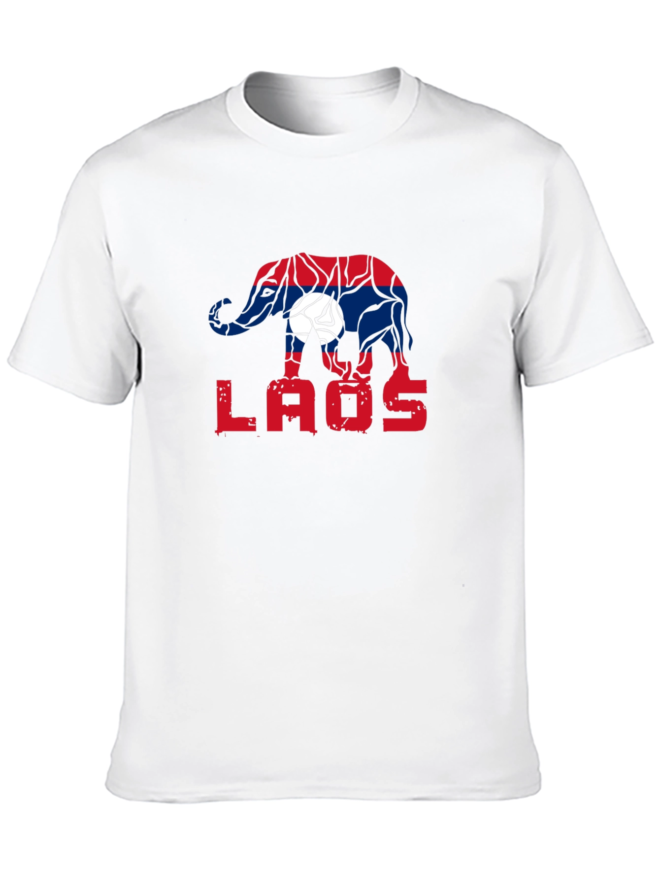 Laos Elephant Flag Graphic Tee