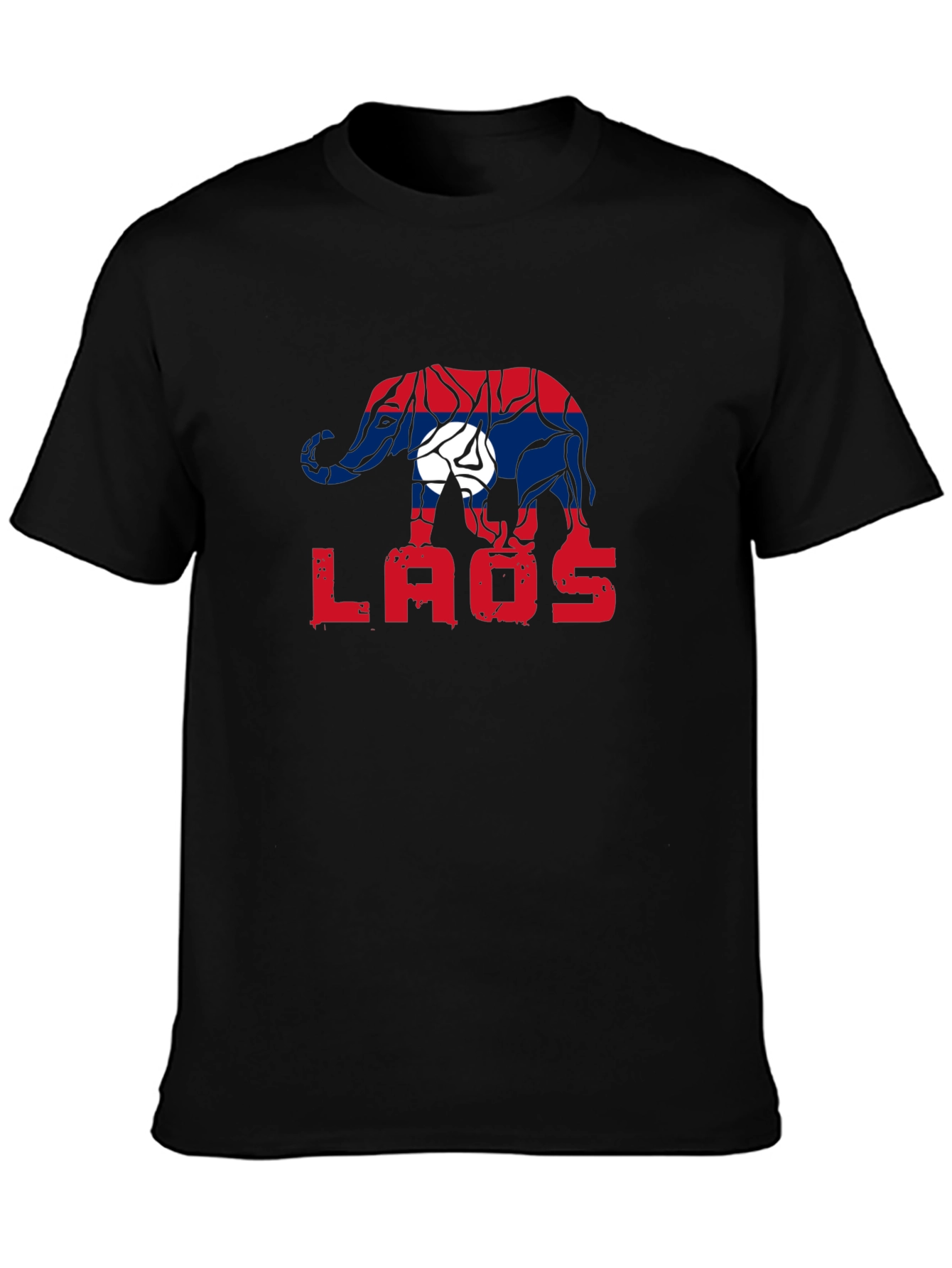 Laos Elephant Flag Graphic Tee