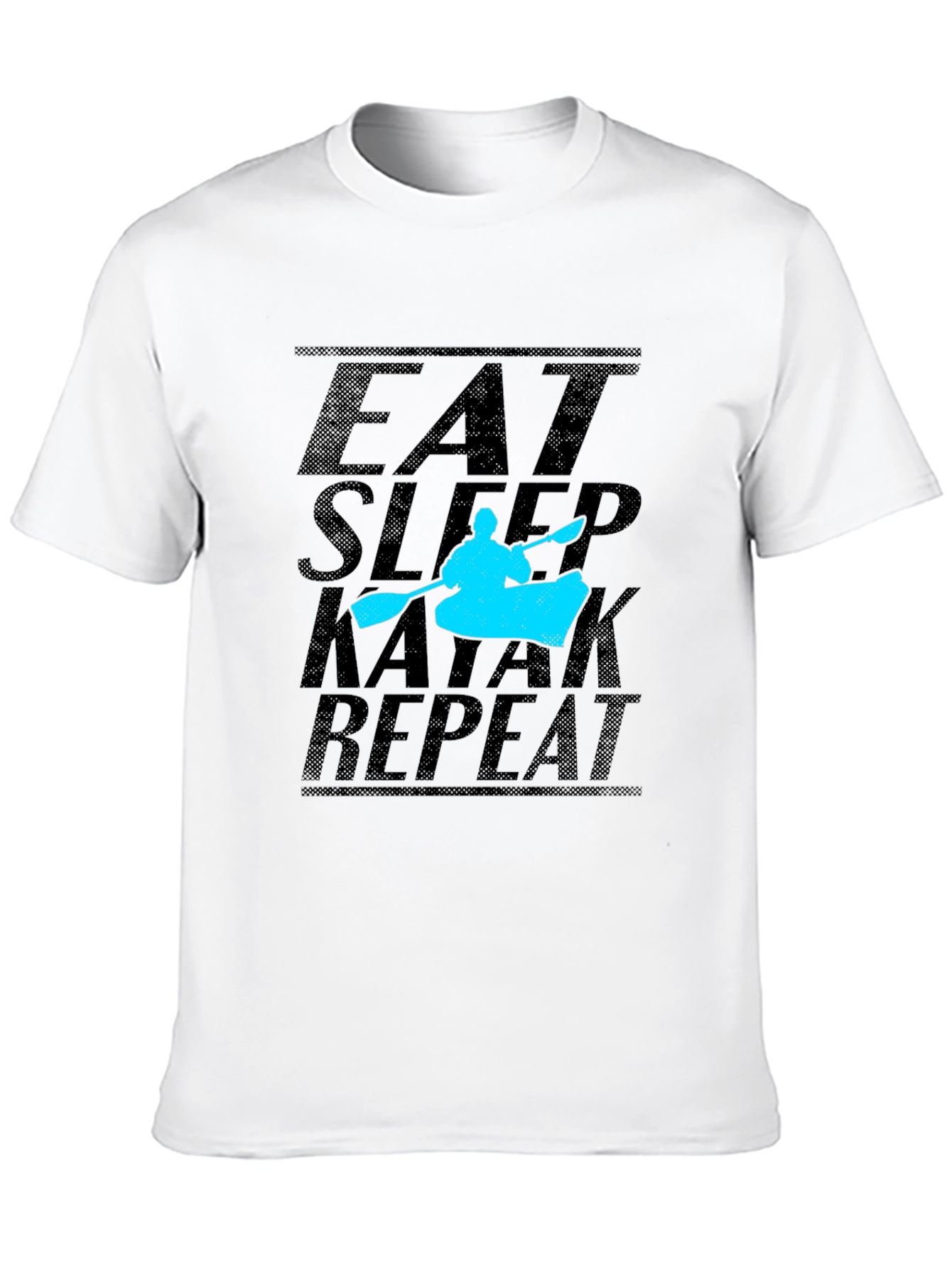Eat Sleep Kayak Repeat Graphic Tee