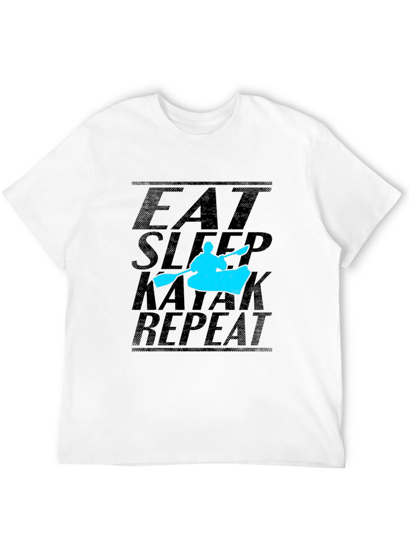 Eat Sleep Kayak Repeat Graphic Tee