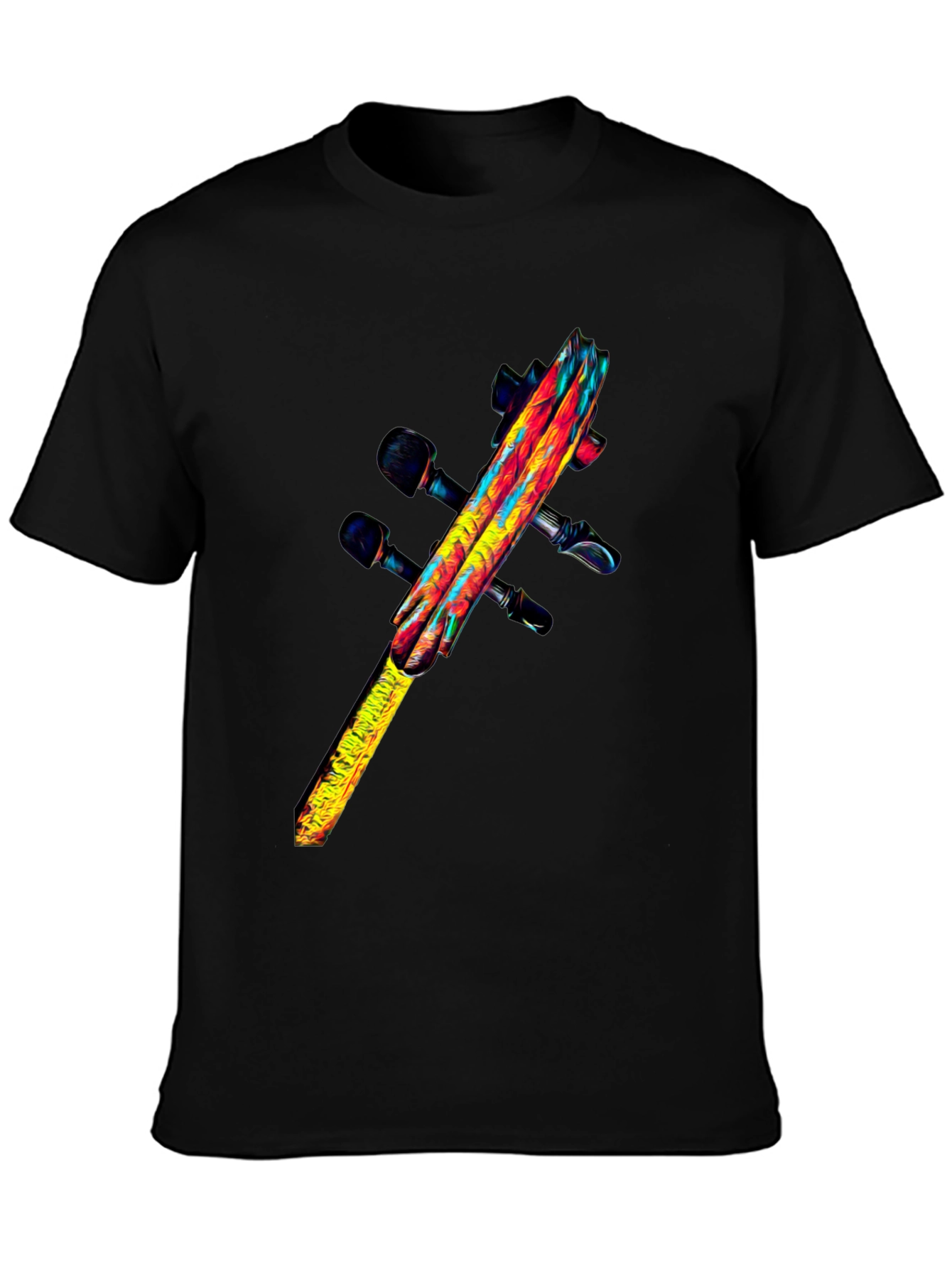 Abstract Violin Graphic Tee