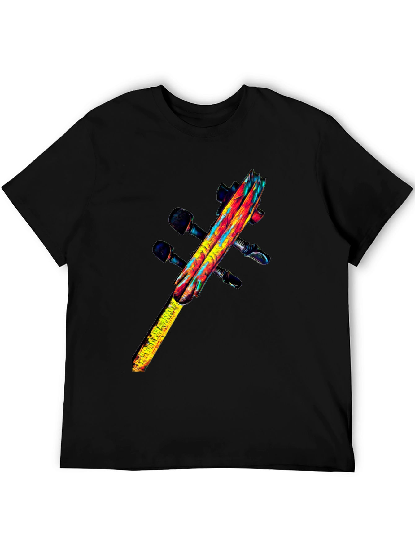 Abstract Violin Graphic Tee