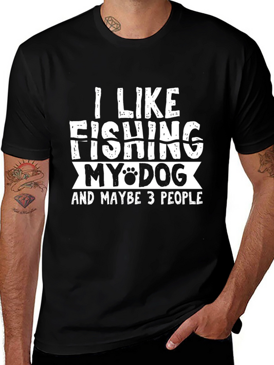 Funny Fishing & Dog Lover T-Shirt