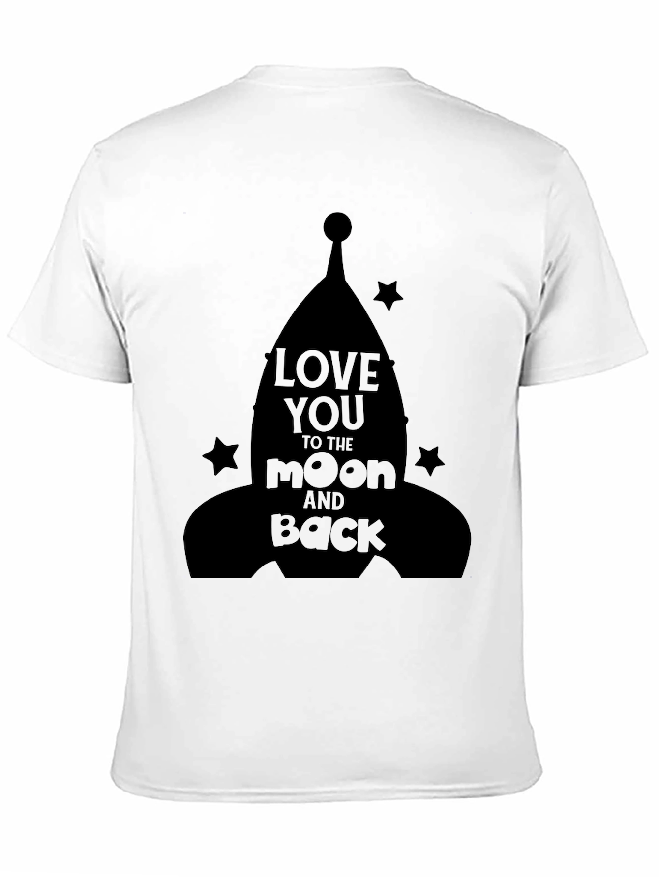 Love You to the Moon and Back Black T-Shirt