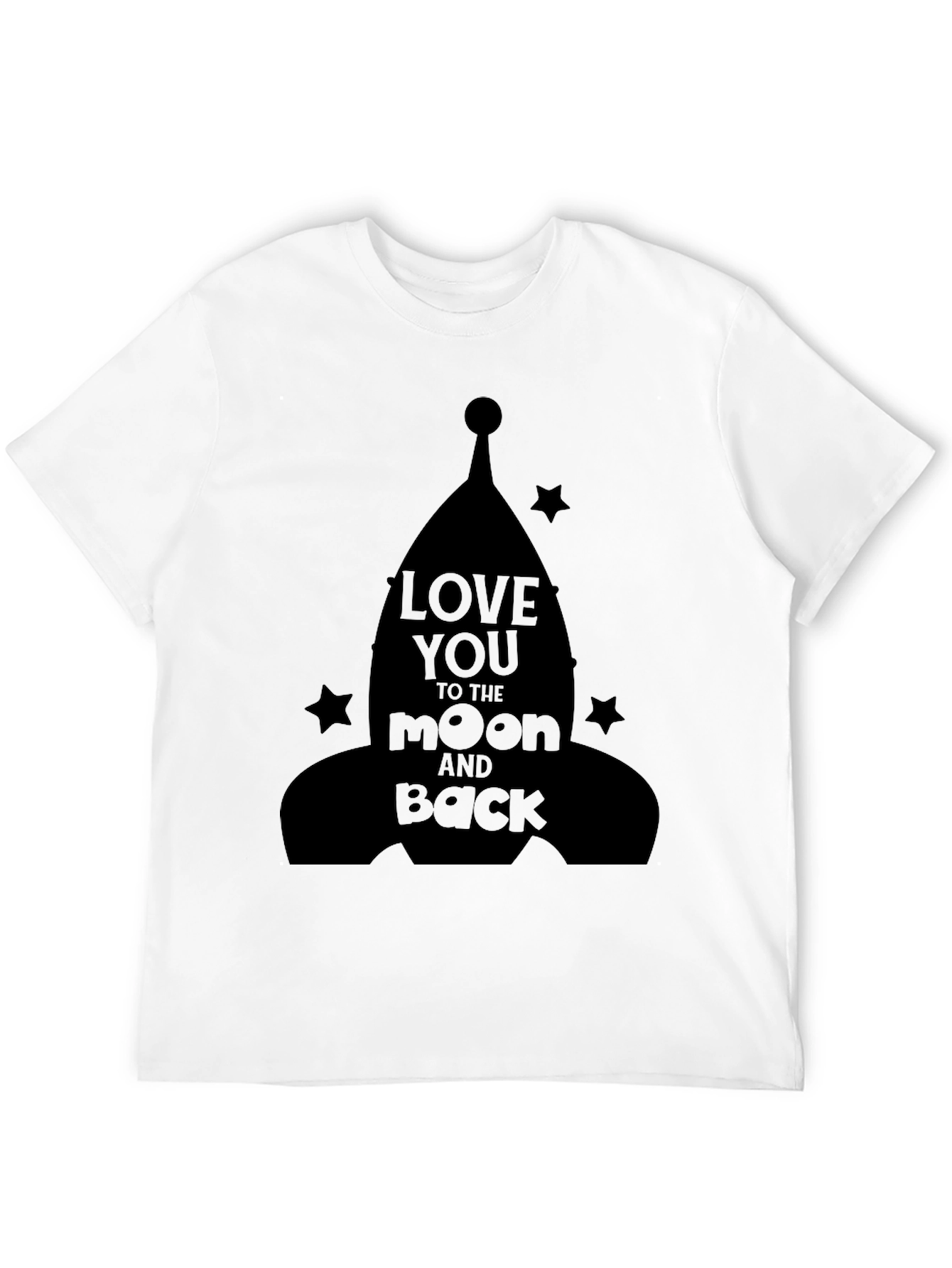 Love You to the Moon and Back Black T-Shirt