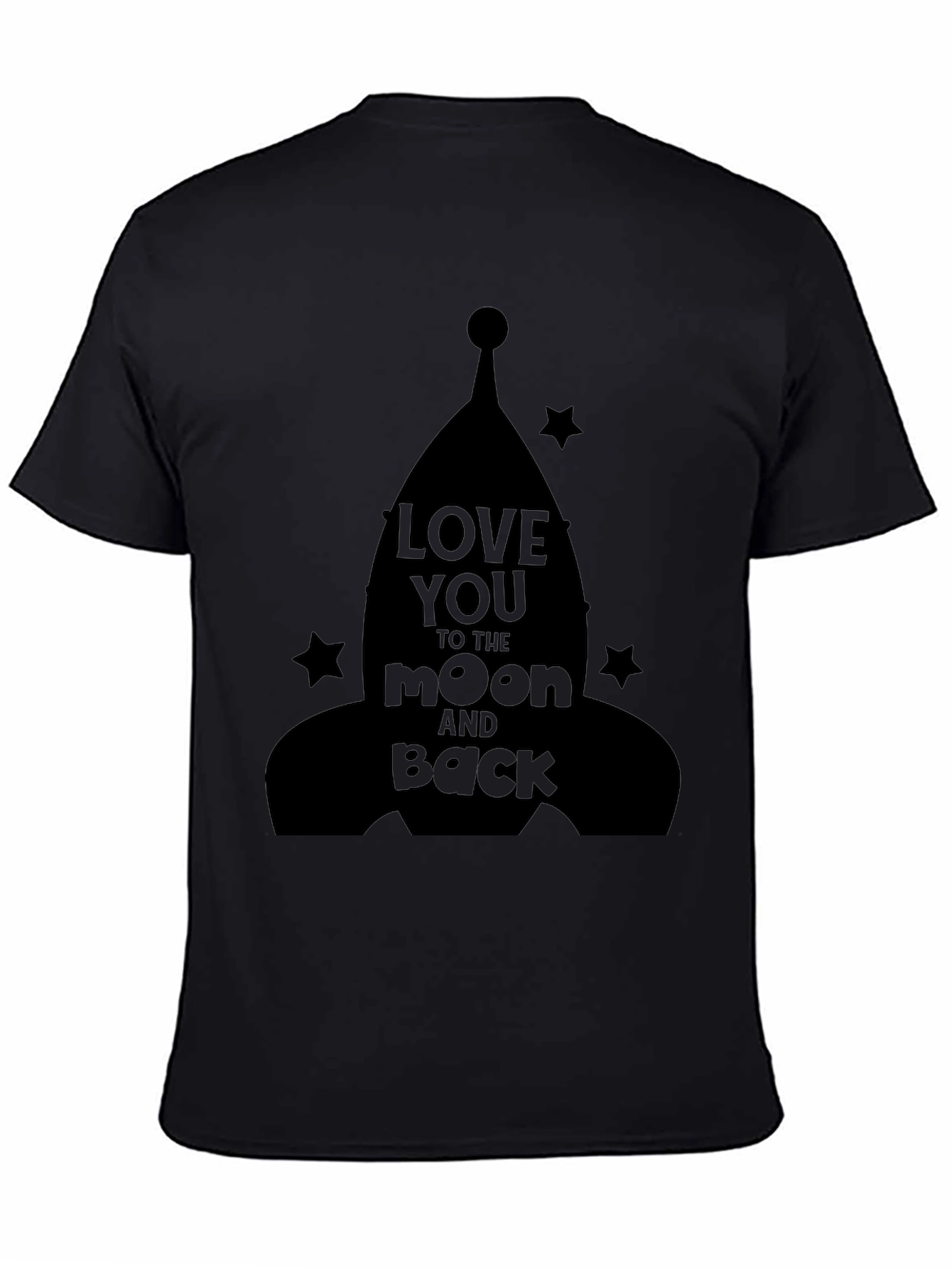 Love You to the Moon and Back Black T-Shirt