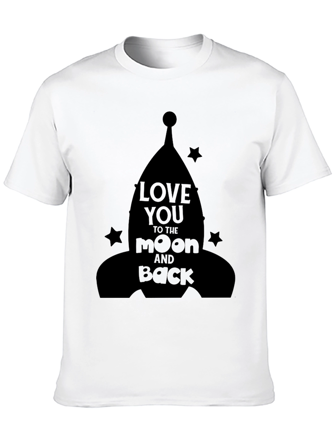Love You to the Moon and Back Black T-Shirt
