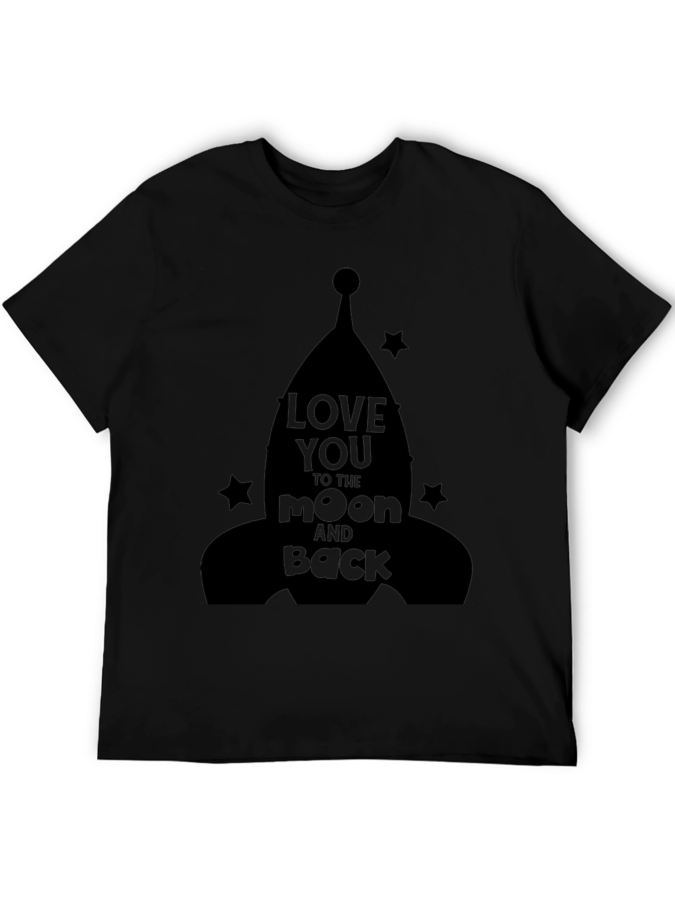 Love You to the Moon and Back Black T-Shirt