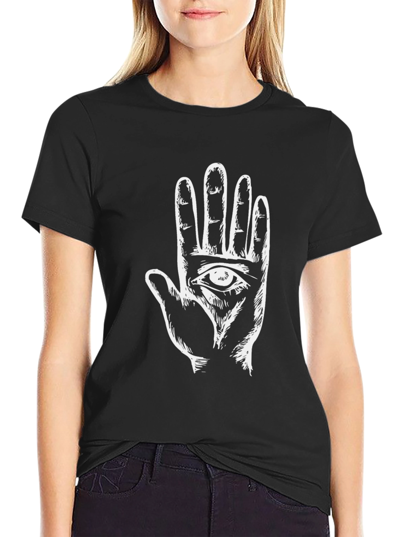 Mystic Hand Graphic Tee - Eye in Palm
