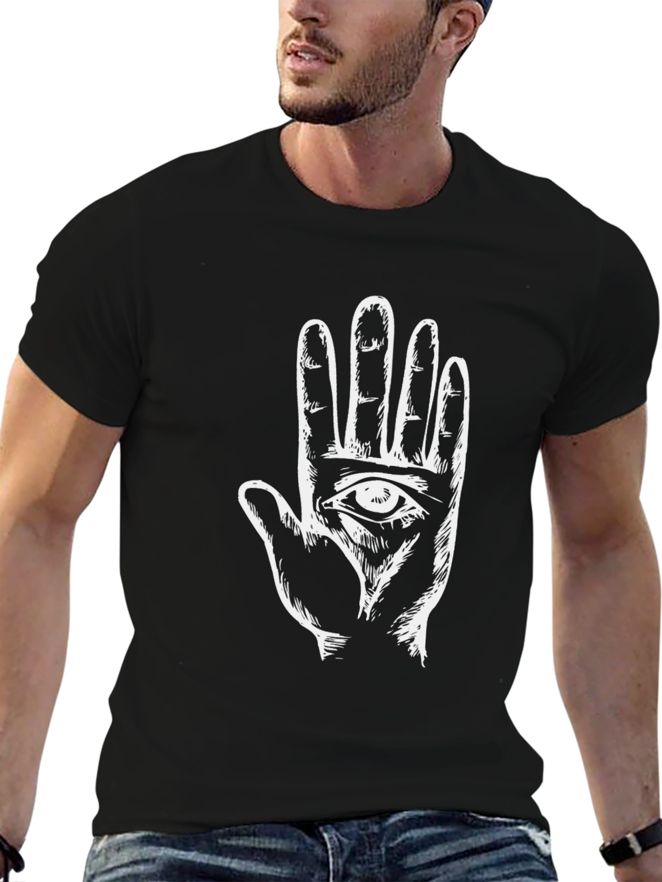 Mystic Hand Graphic Tee - Eye in Palm