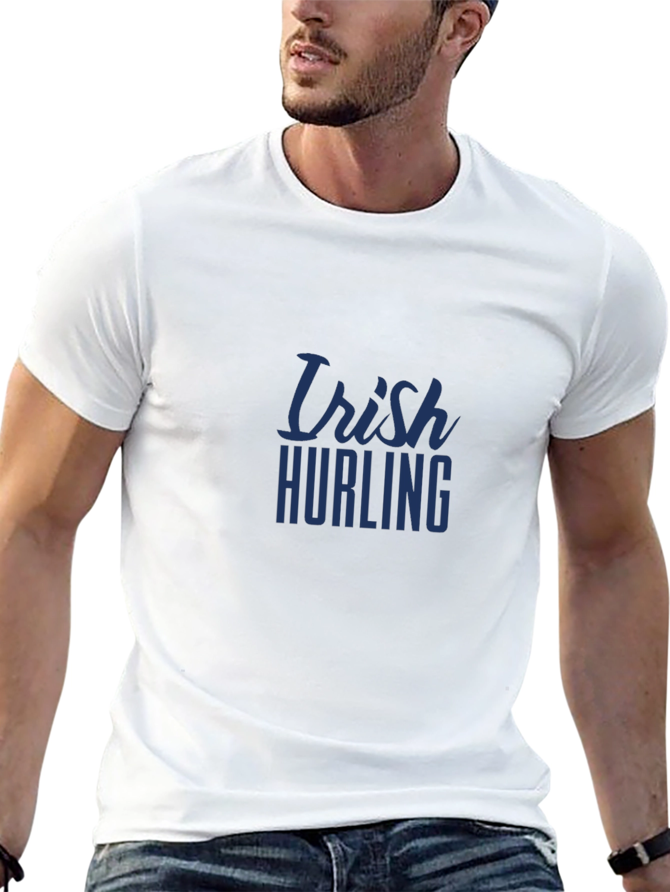 Irish Hurling Graphic T-Shirt - Black