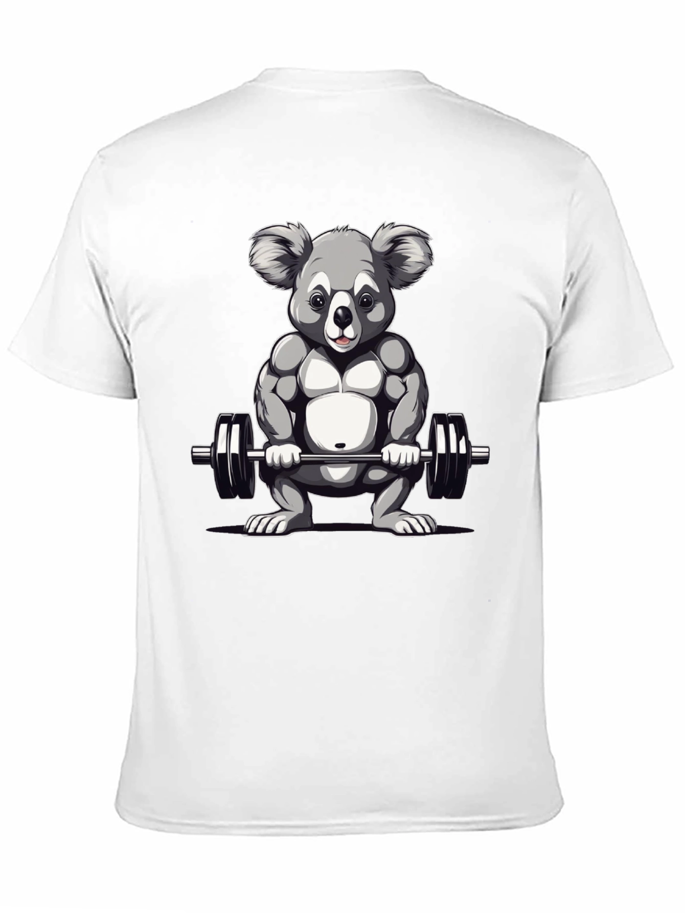 Koala Weightlifter Graphic Tee - Black