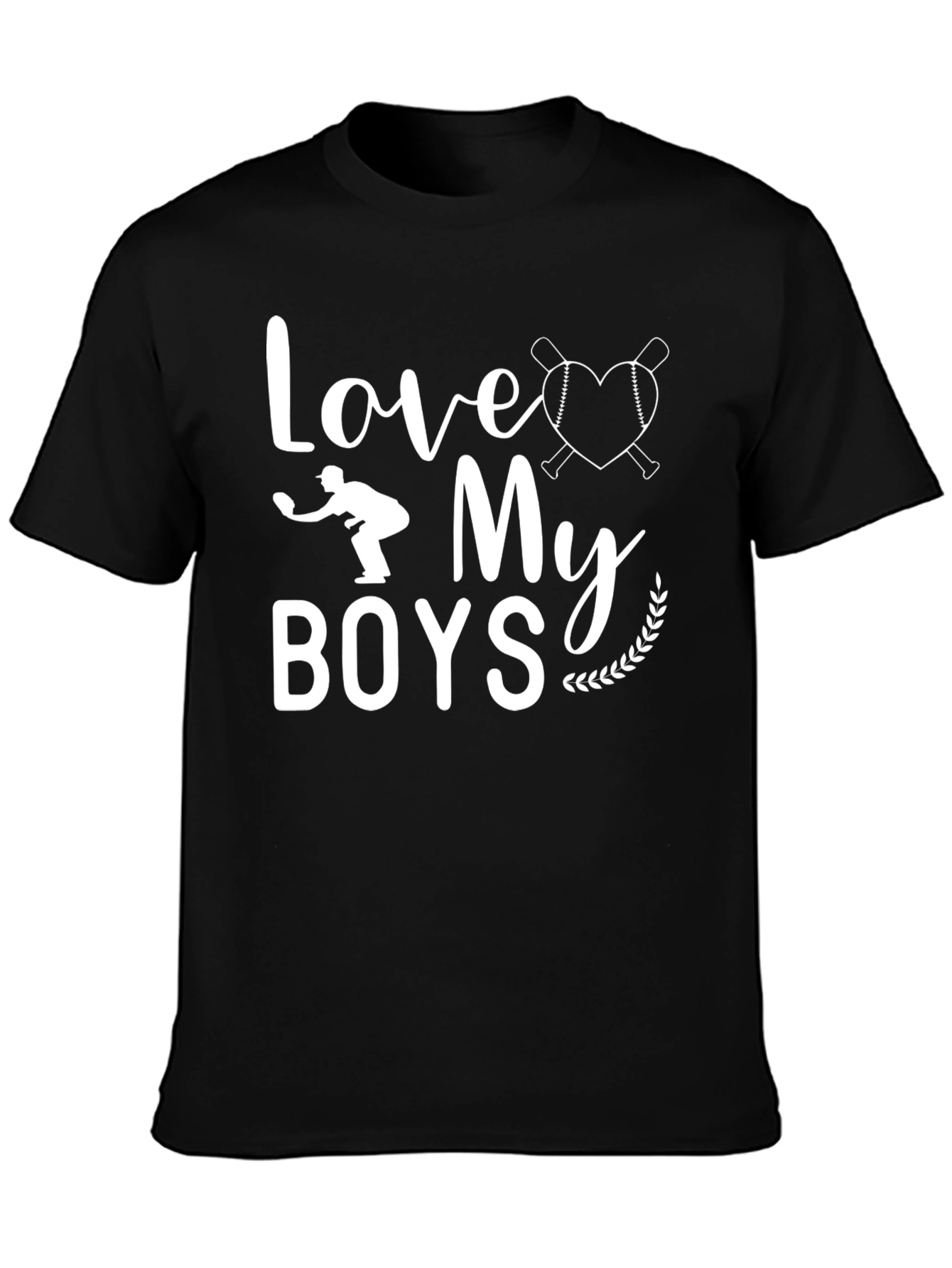Love My Boys Baseball Graphic Tee