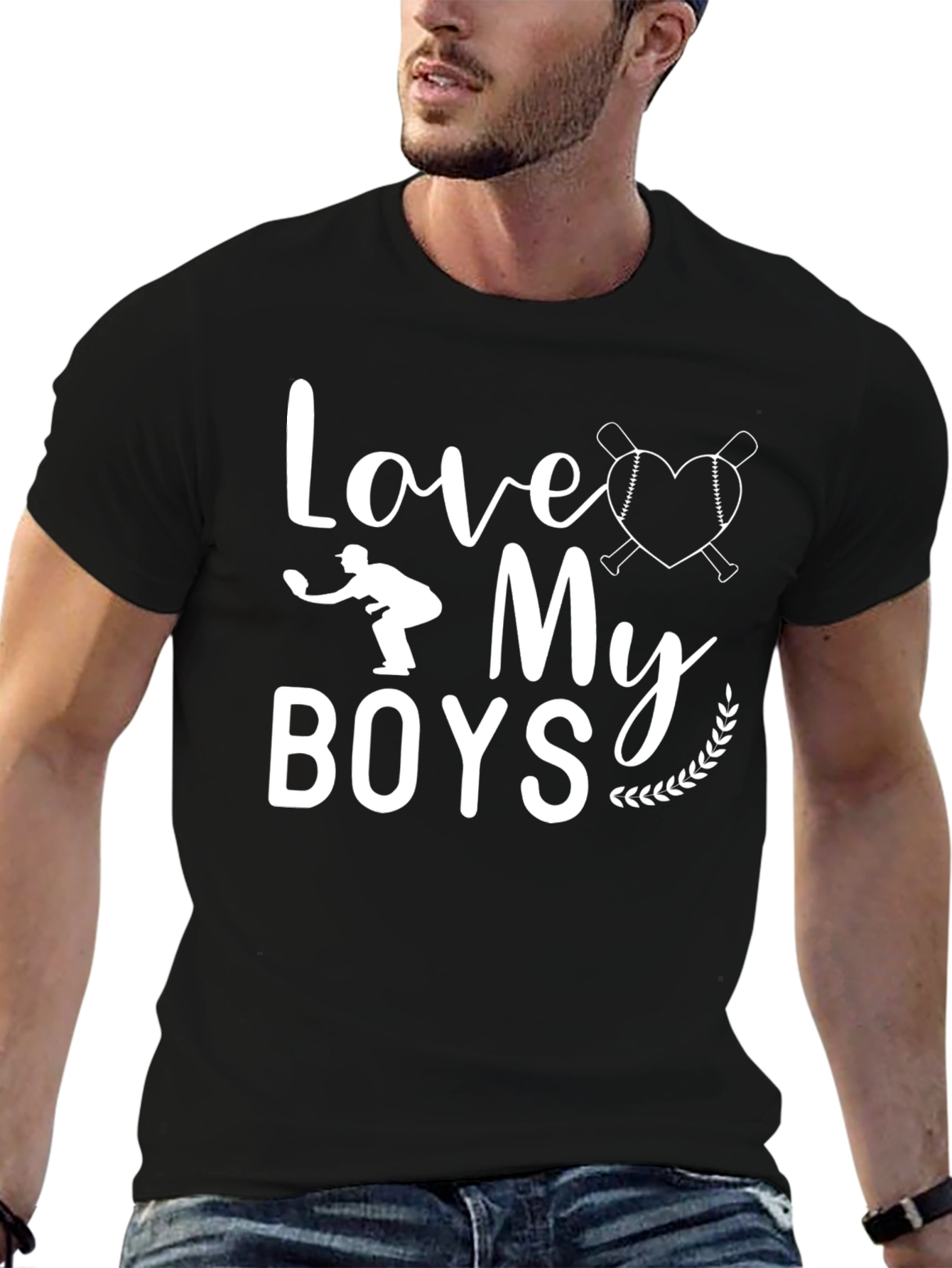 Love My Boys Baseball Graphic Tee