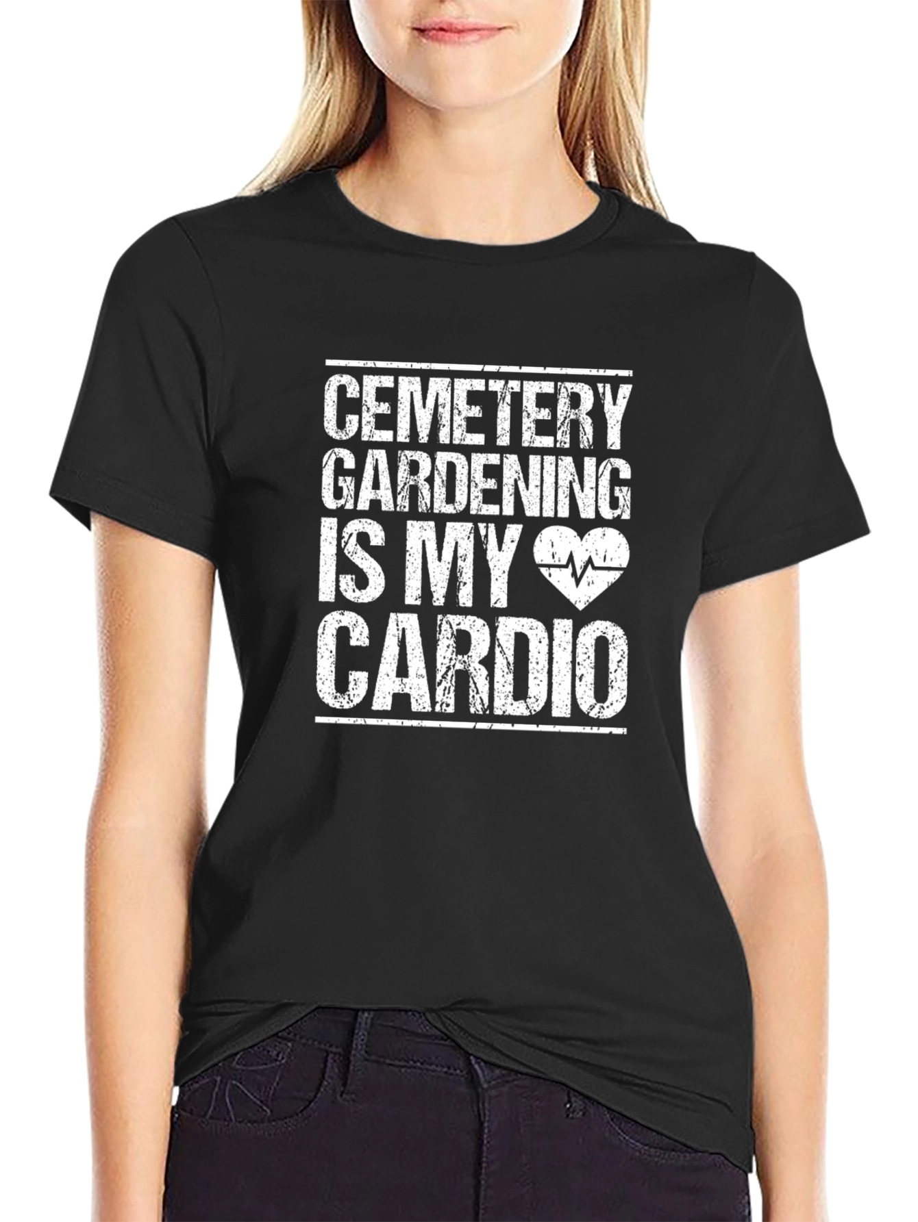 Cemetery Gardening T-Shirt - Cardio Funny Graphic Tee