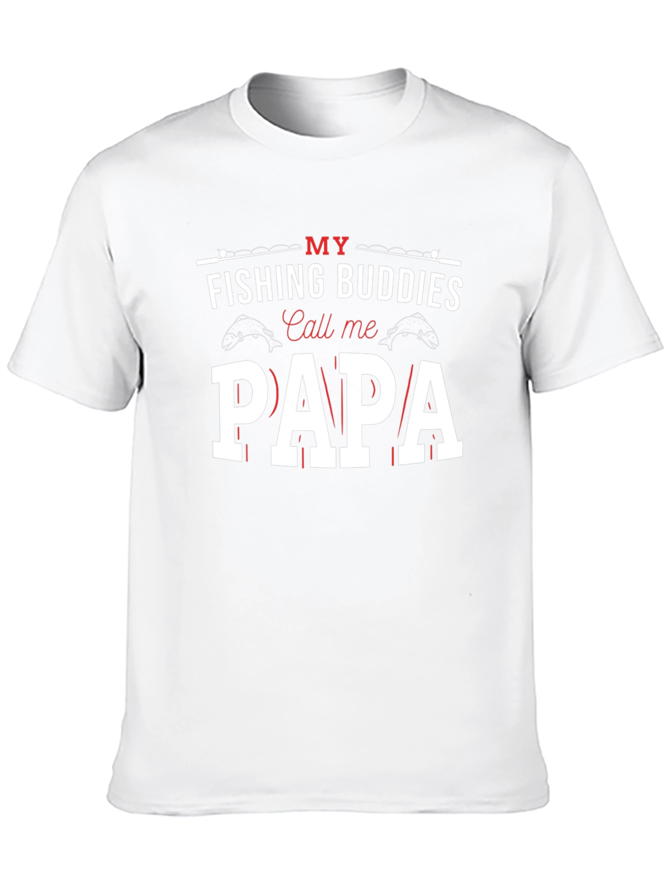Fishing Buddies Papa T-Shirt - Angler Dad Tee