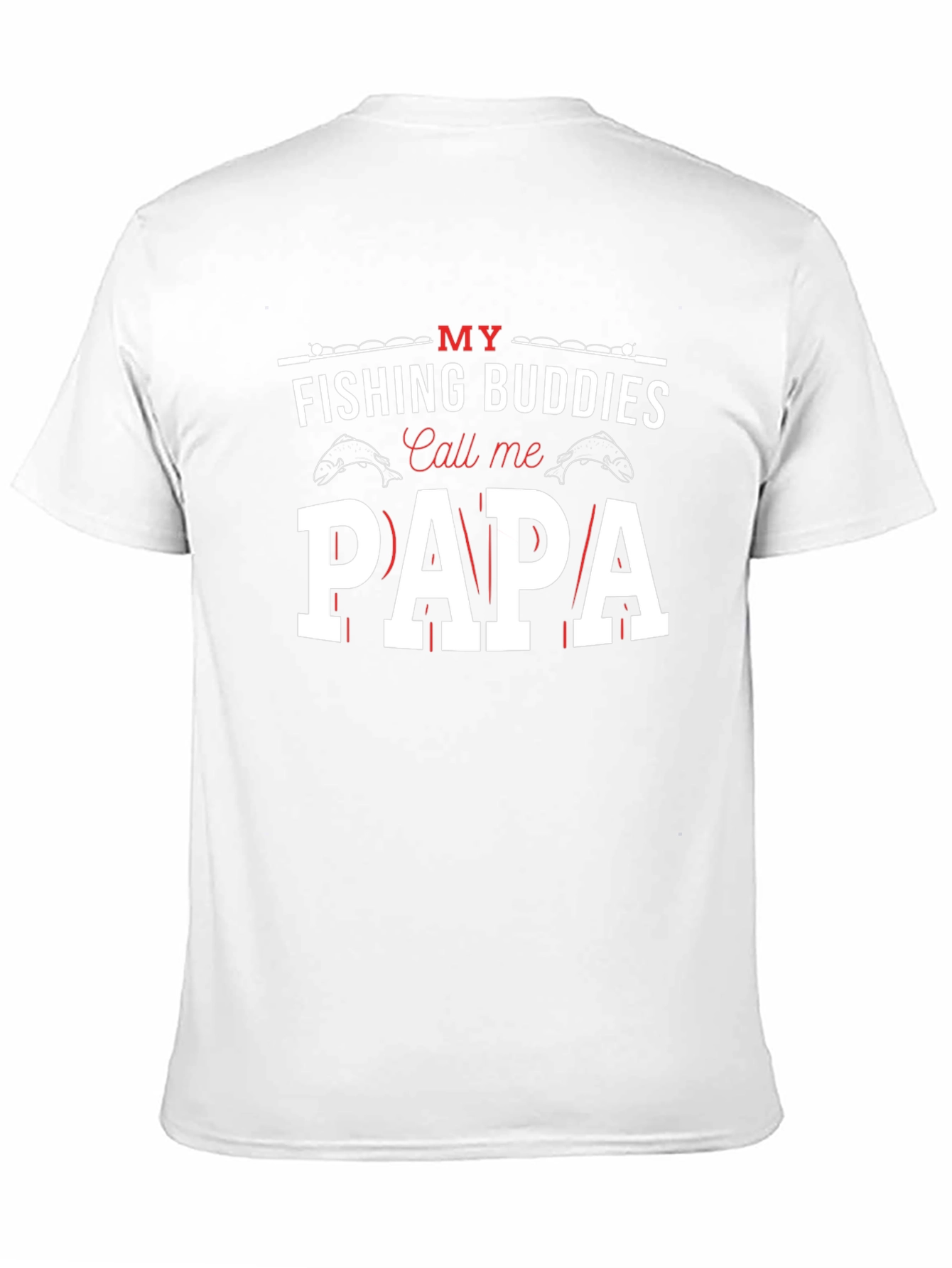 Fishing Buddies Papa T-Shirt - Angler Dad Tee