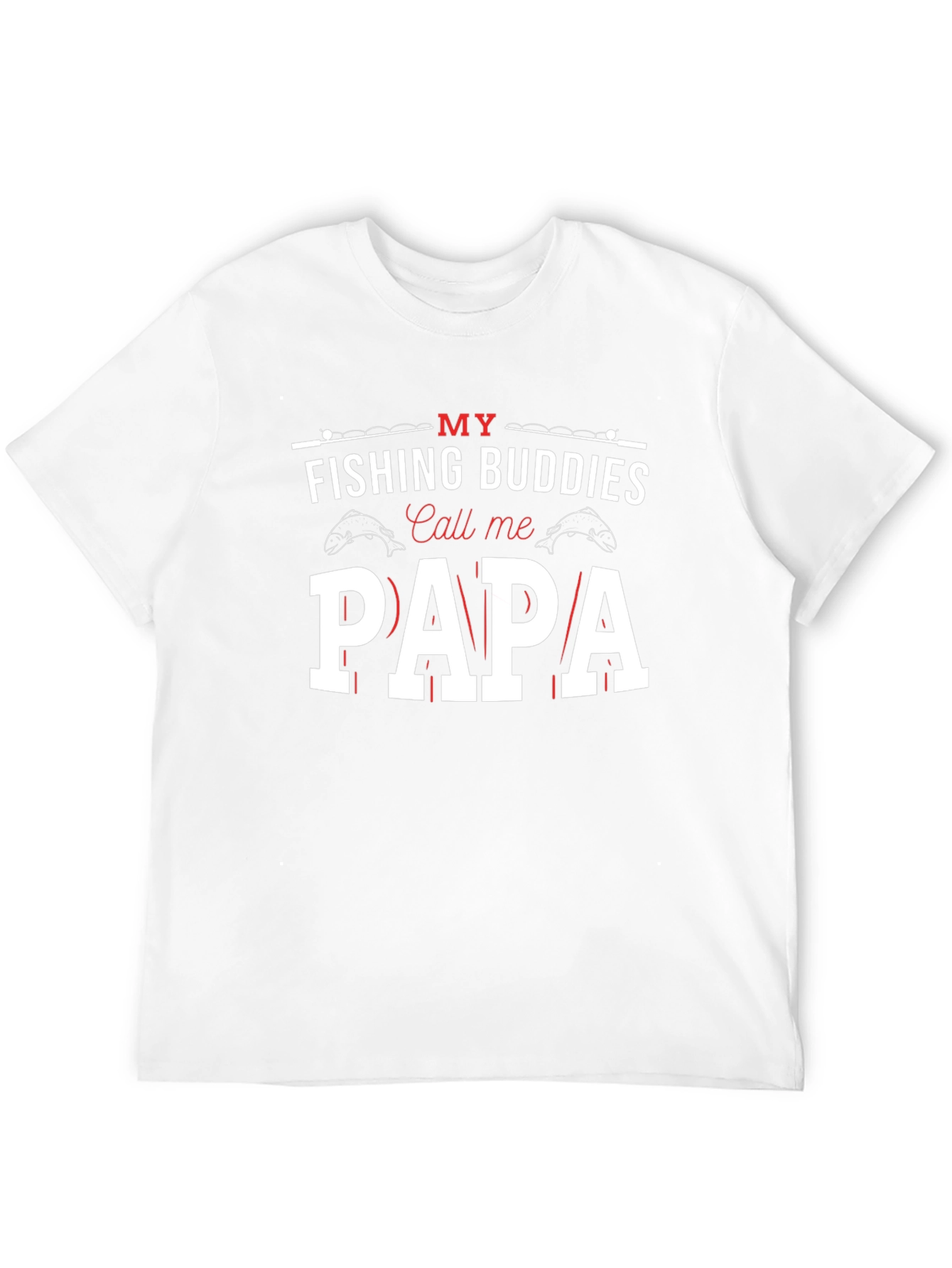 Fishing Buddies Papa T-Shirt - Angler Dad Tee