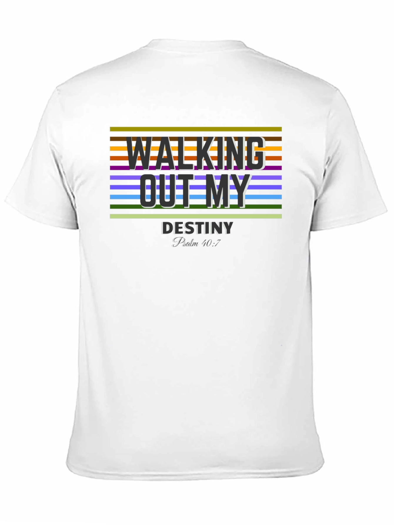 Walking Out My Destiny Graphic Tee - Black