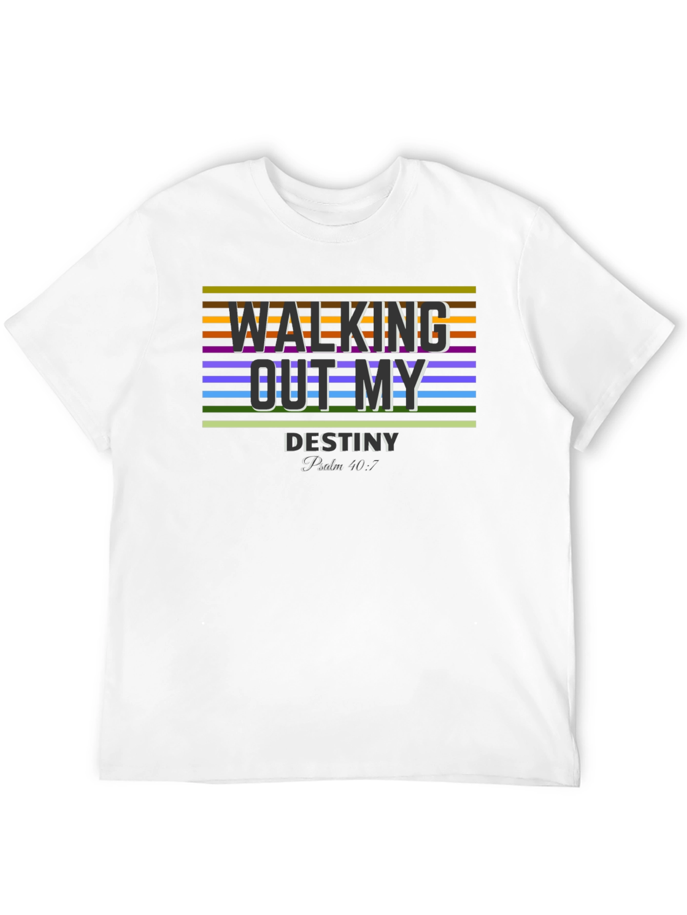 Walking Out My Destiny Graphic Tee - Black