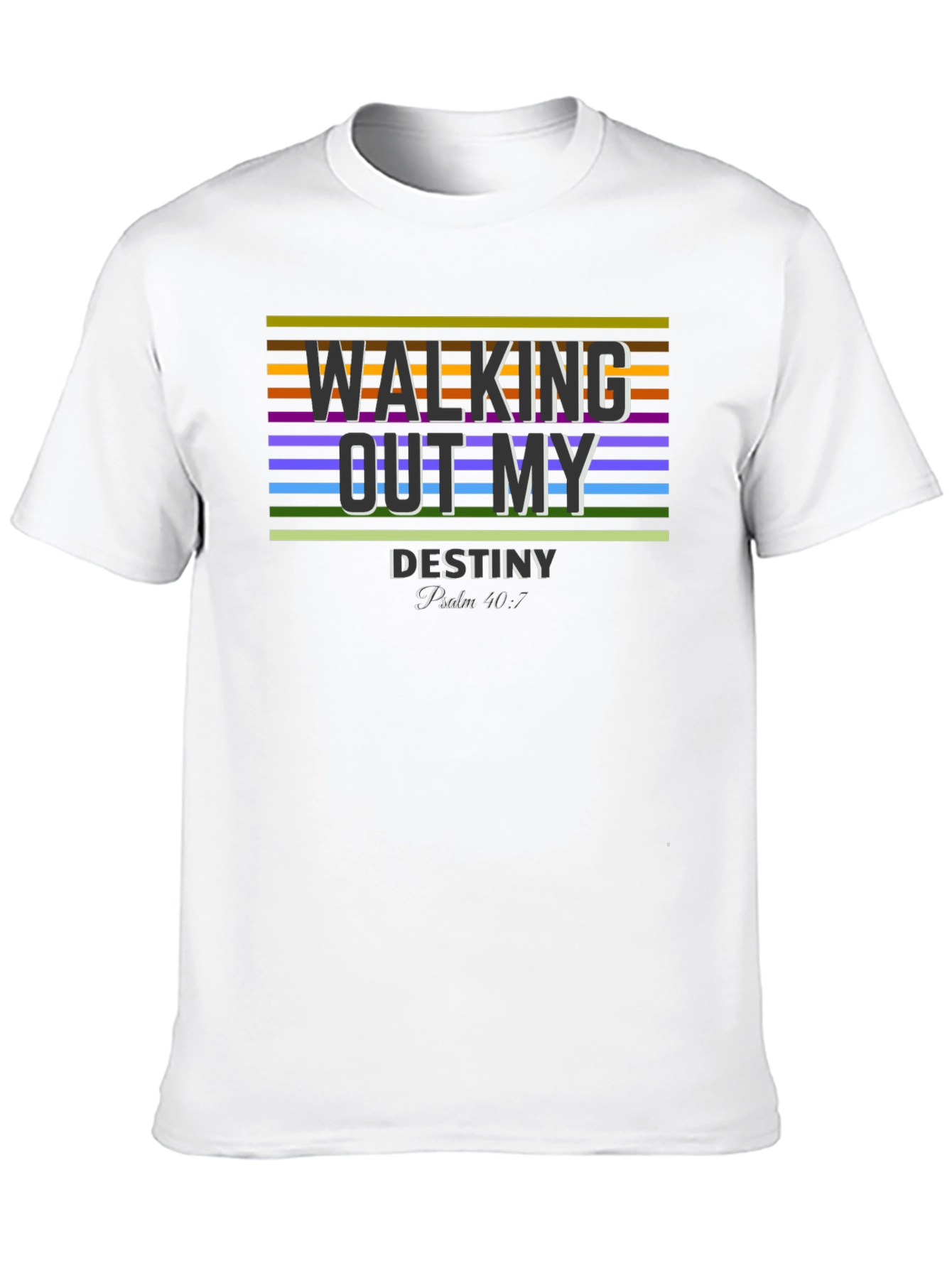 Walking Out My Destiny Graphic Tee - Black