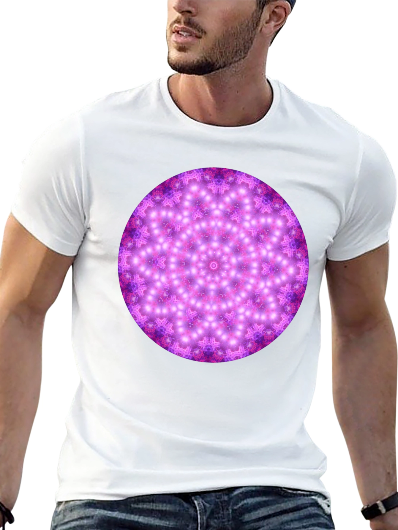 Cosmic Mandala Black T-Shirt
