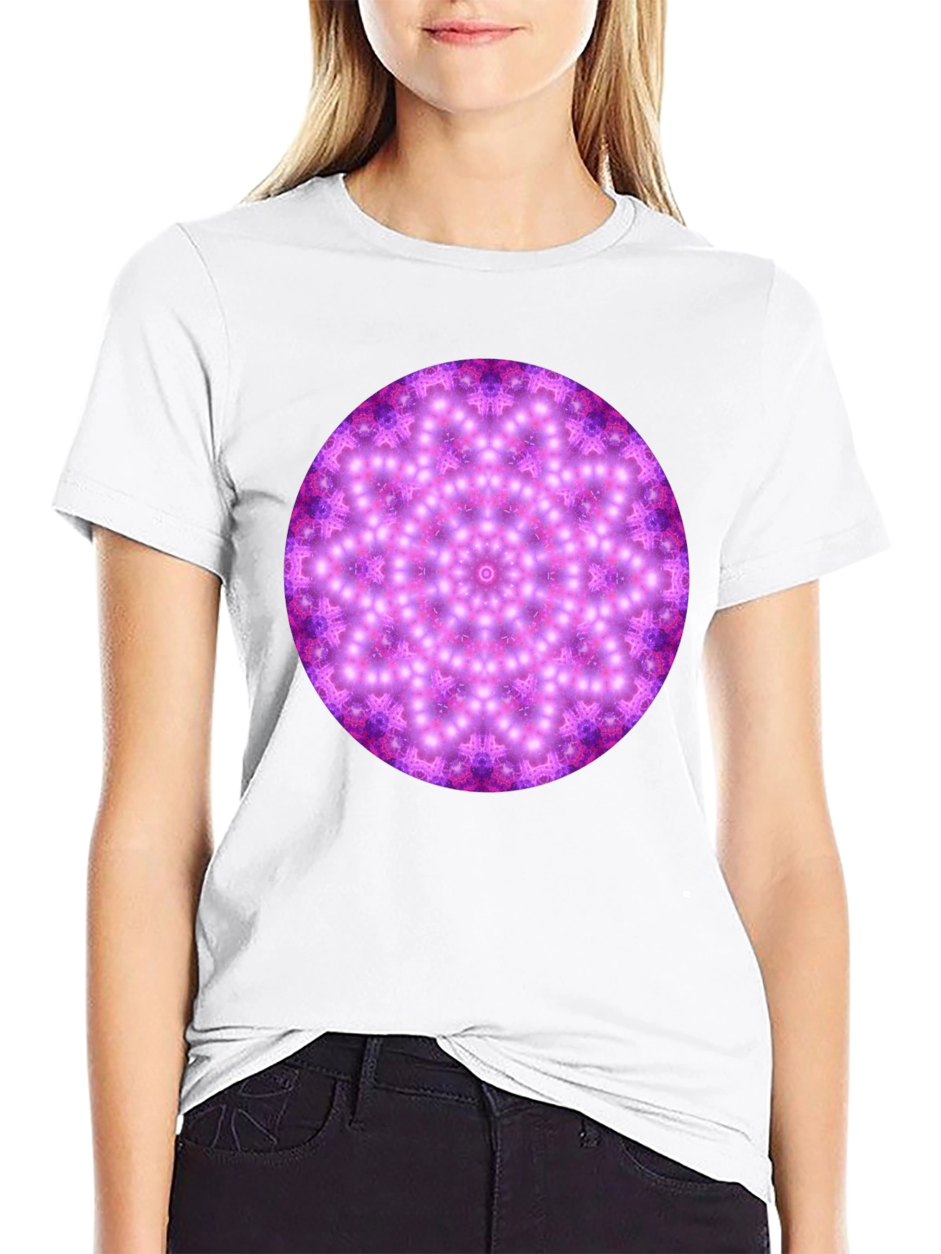 Cosmic Mandala Black T-Shirt