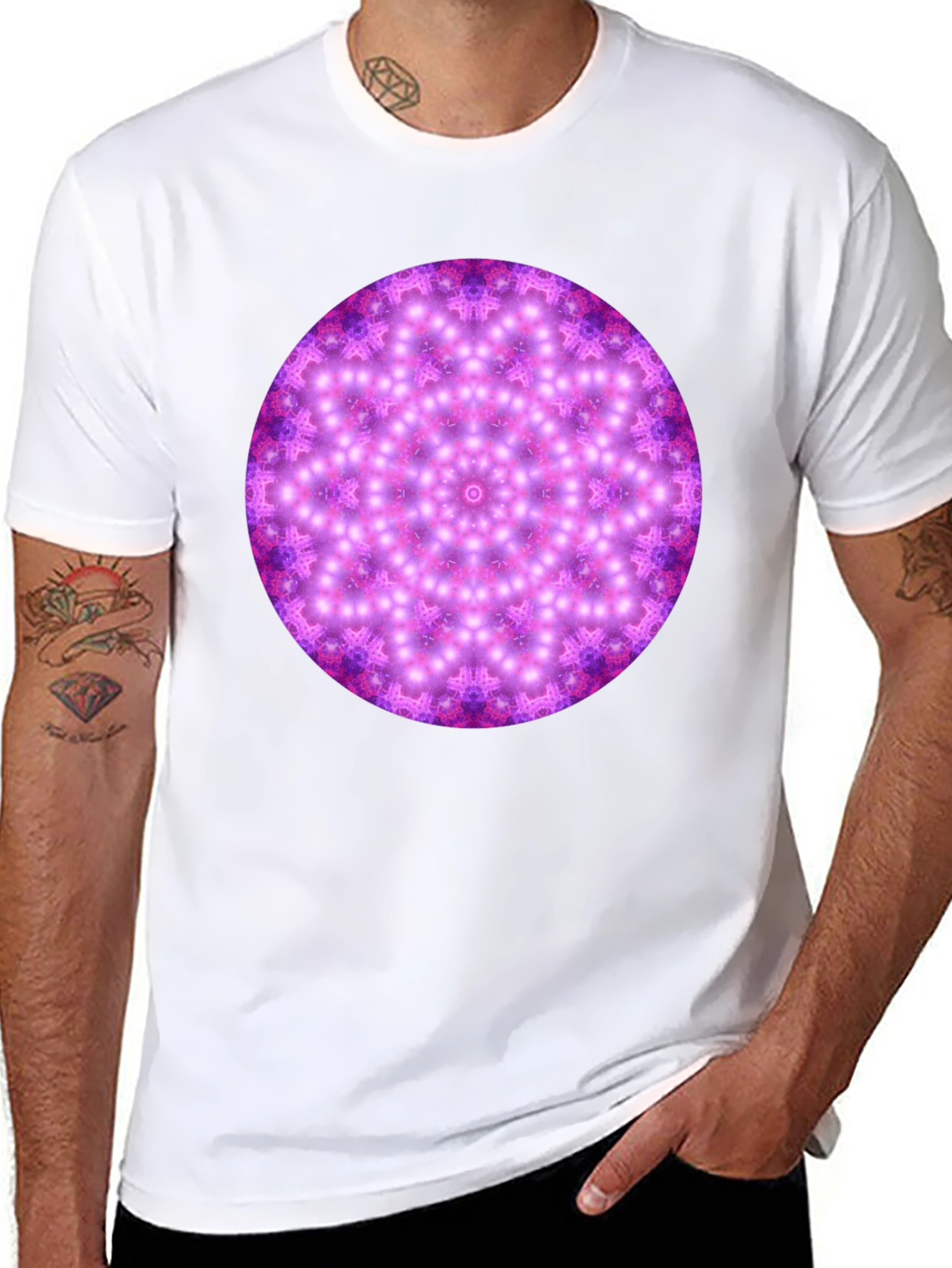 Cosmic Mandala Black T-Shirt