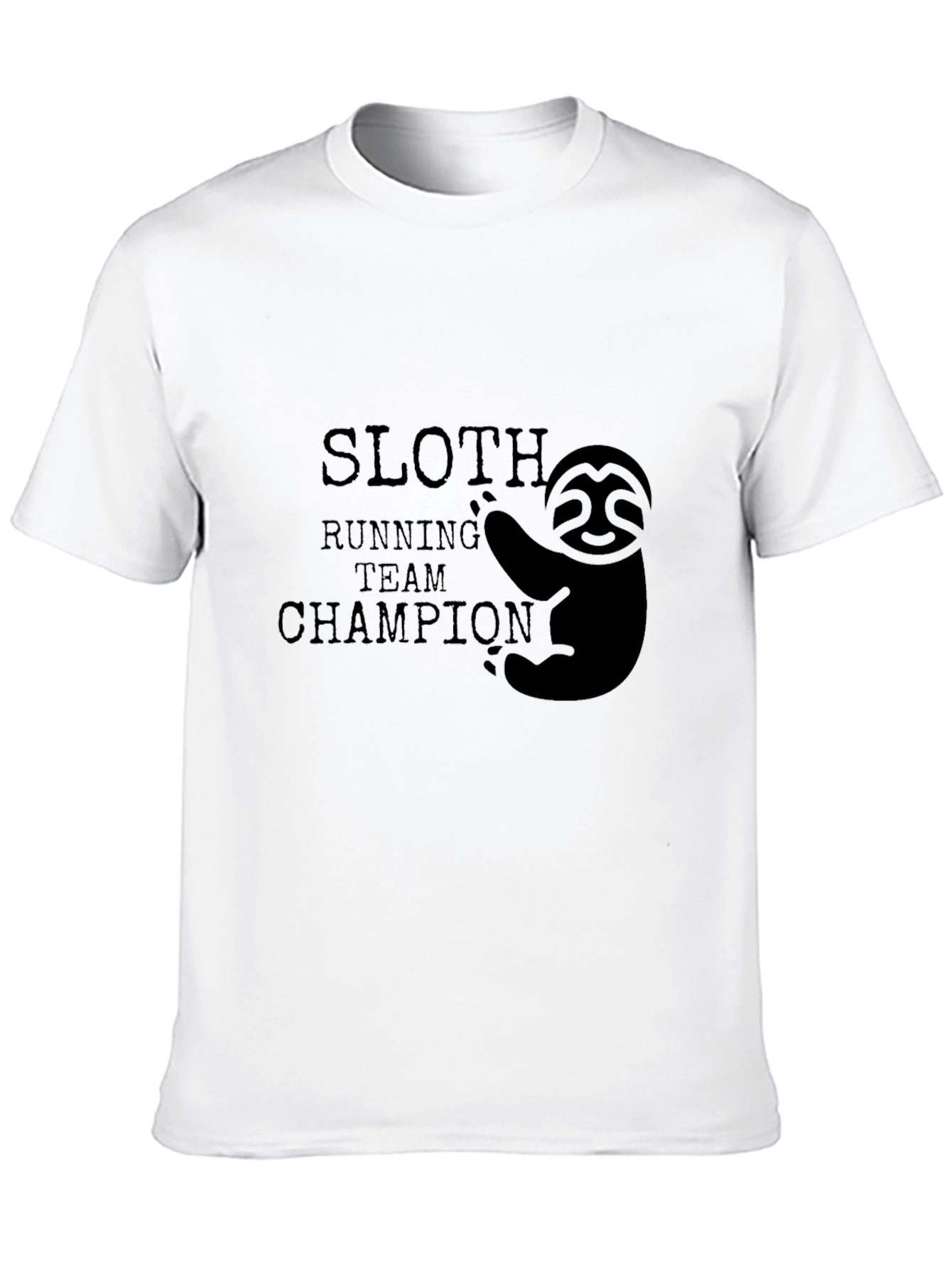 Sloth Running Team Champion Graphic T-Shirt