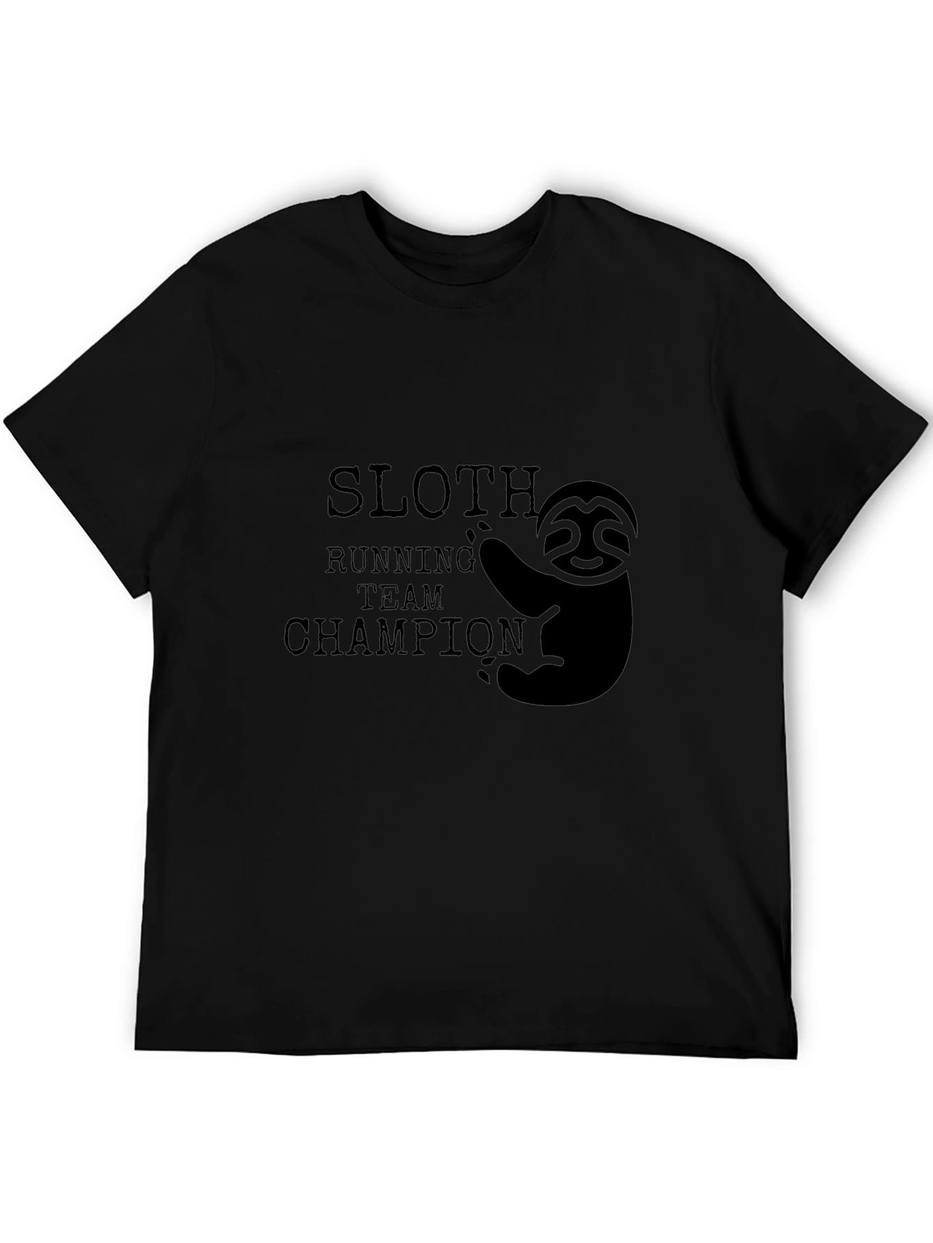 Sloth Running Team Champion Graphic T-Shirt