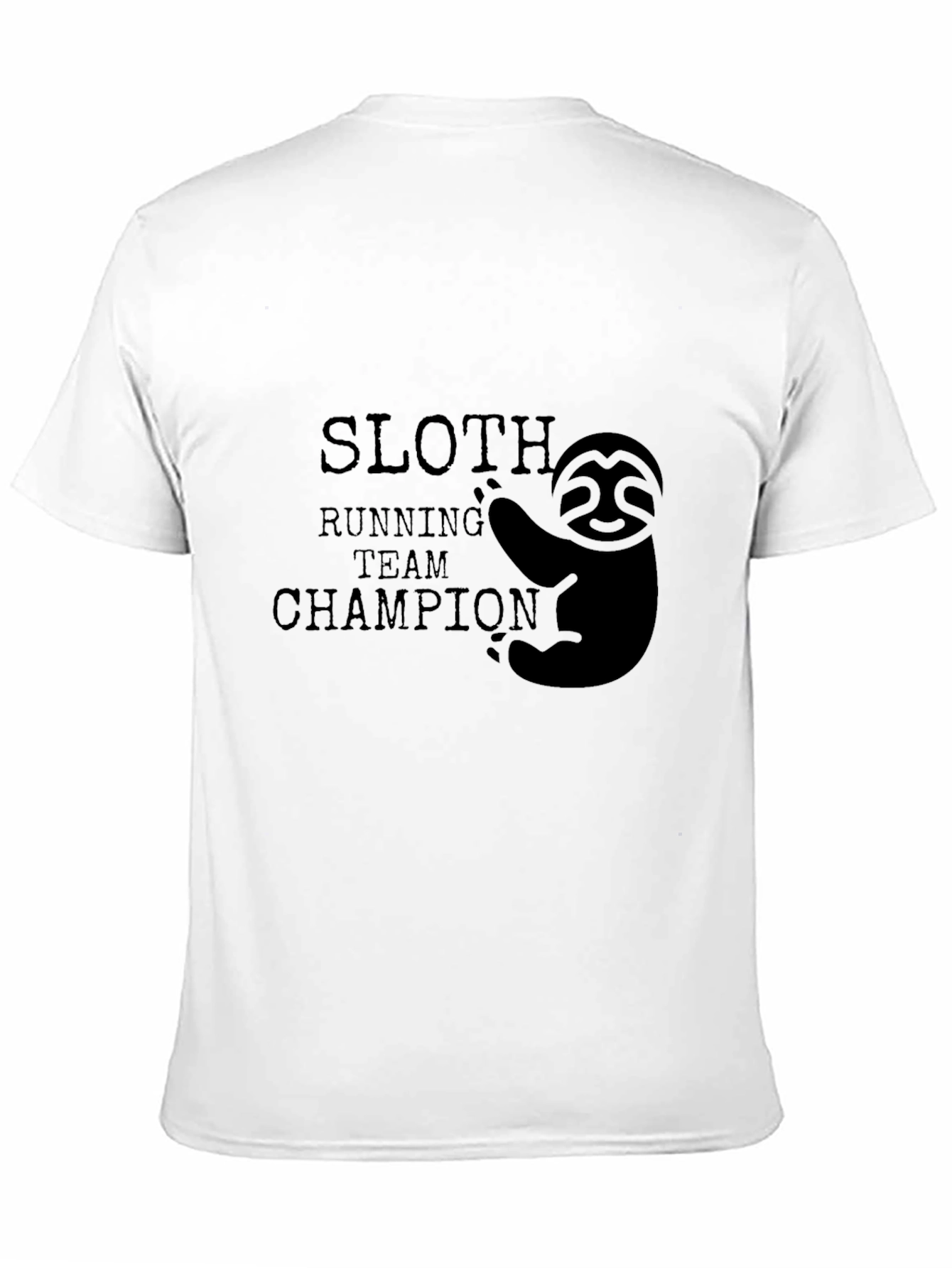 Sloth Running Team Champion Graphic T-Shirt