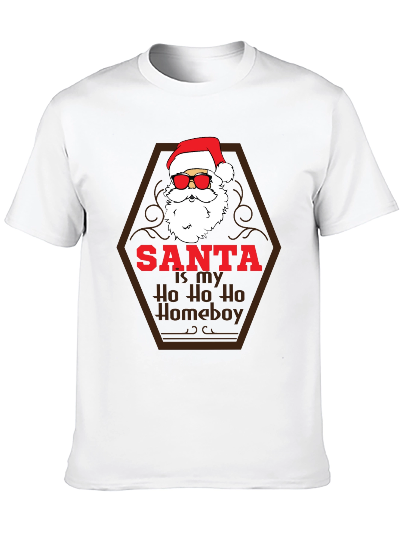 Santa Ho Ho Homeboy Tee - Holiday Humor