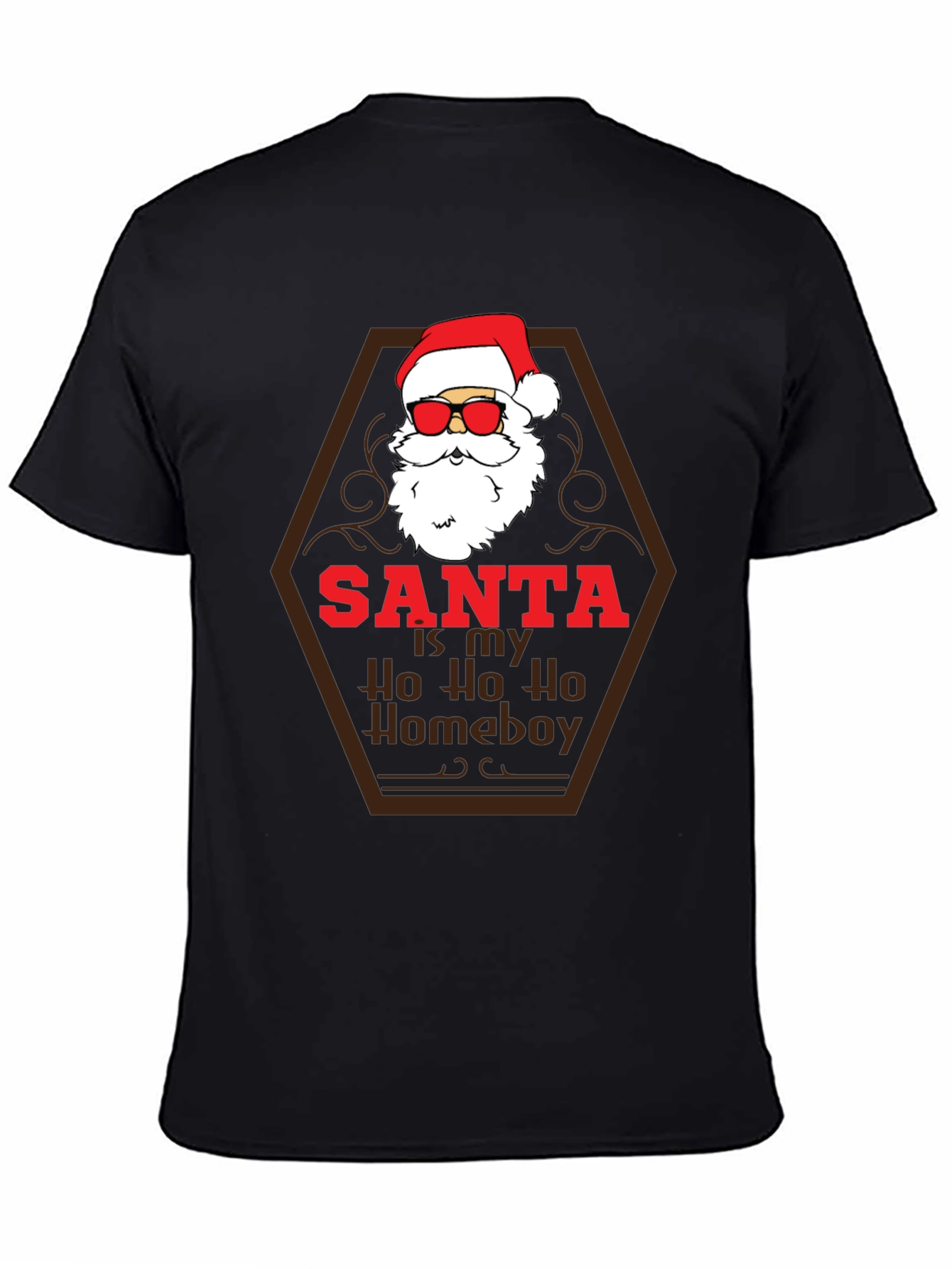 Santa Ho Ho Homeboy Tee - Holiday Humor