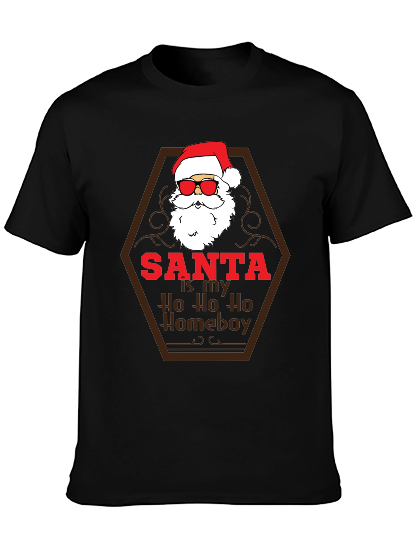 Santa Ho Ho Homeboy Tee - Holiday Humor