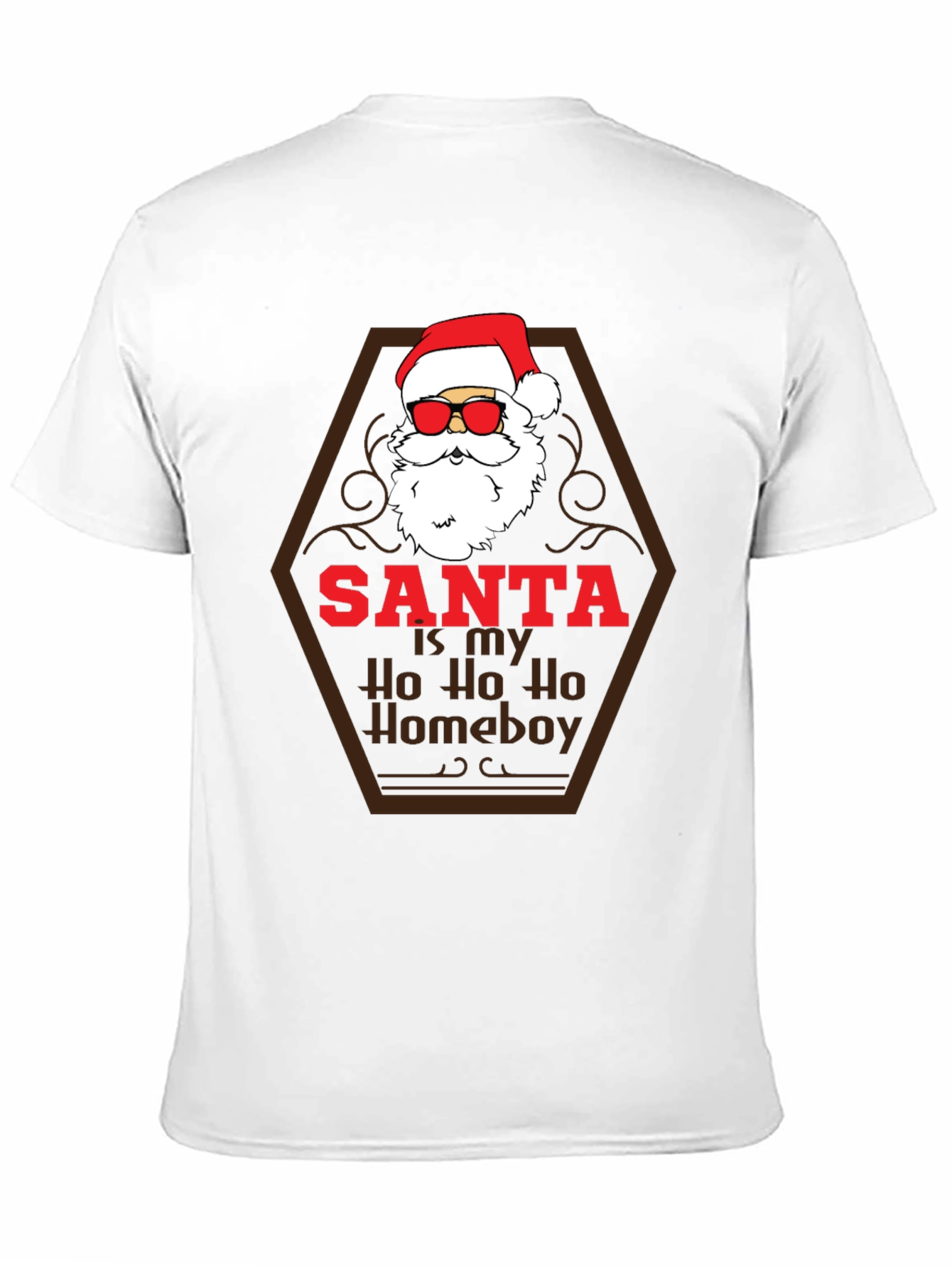 Santa Ho Ho Homeboy Tee - Holiday Humor