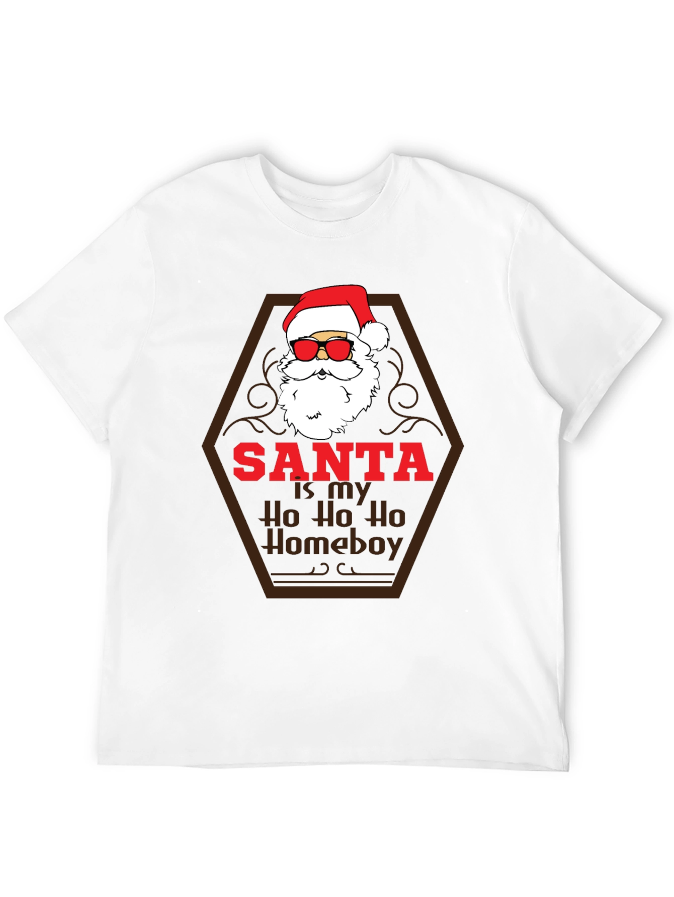 Santa Ho Ho Homeboy Tee - Holiday Humor