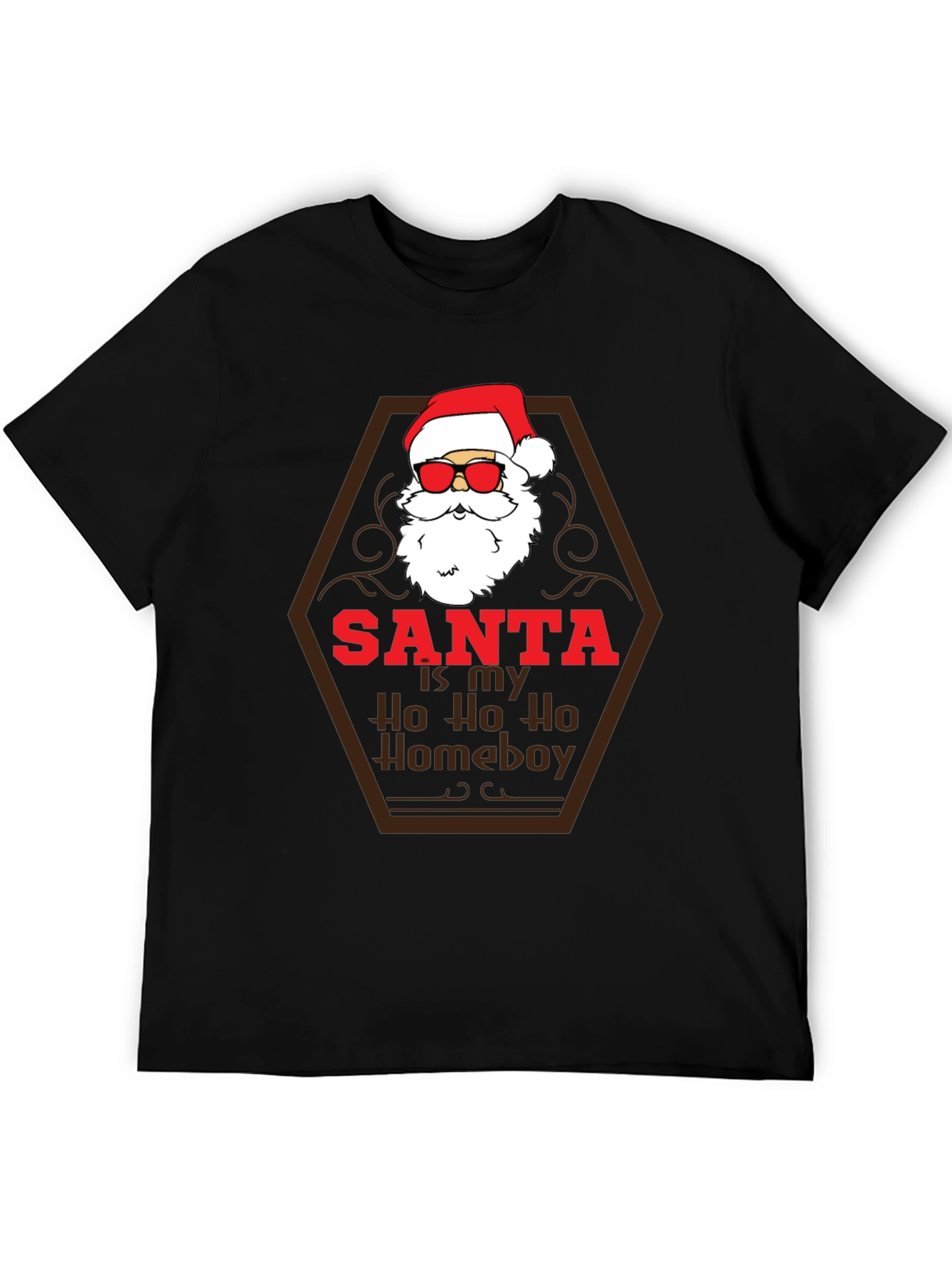 Santa Ho Ho Homeboy Tee - Holiday Humor