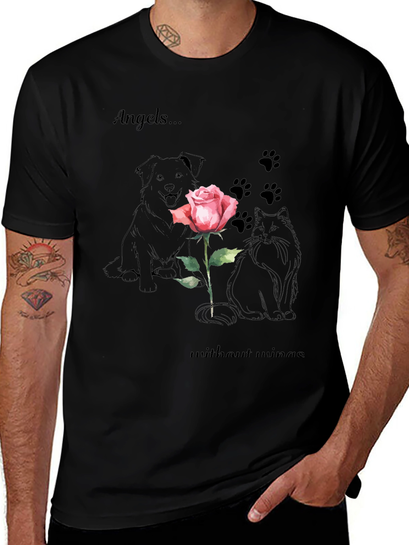 Angels Without Wings Graphic Tee