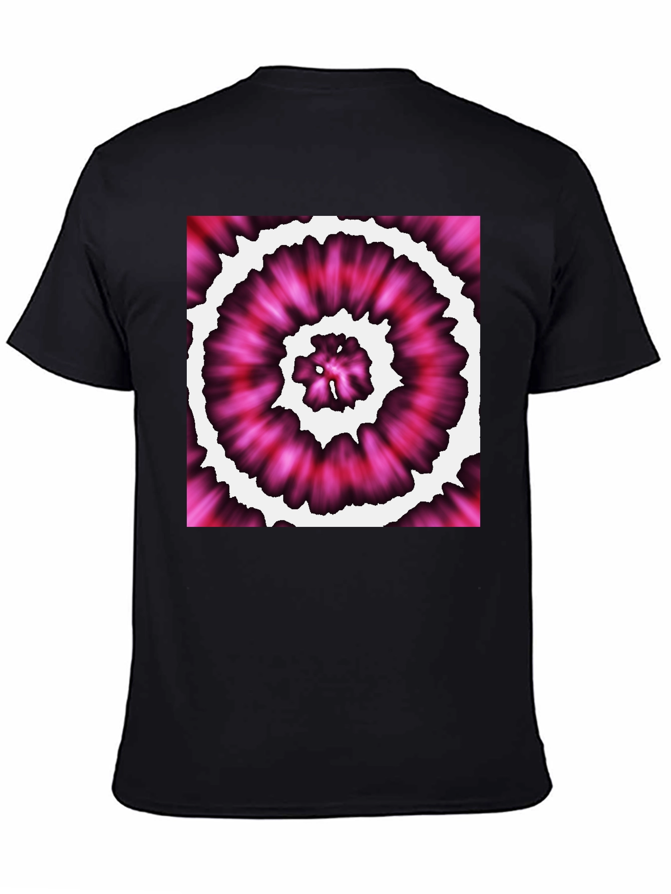 Vibrant Tie-Dye Black T-Shirt