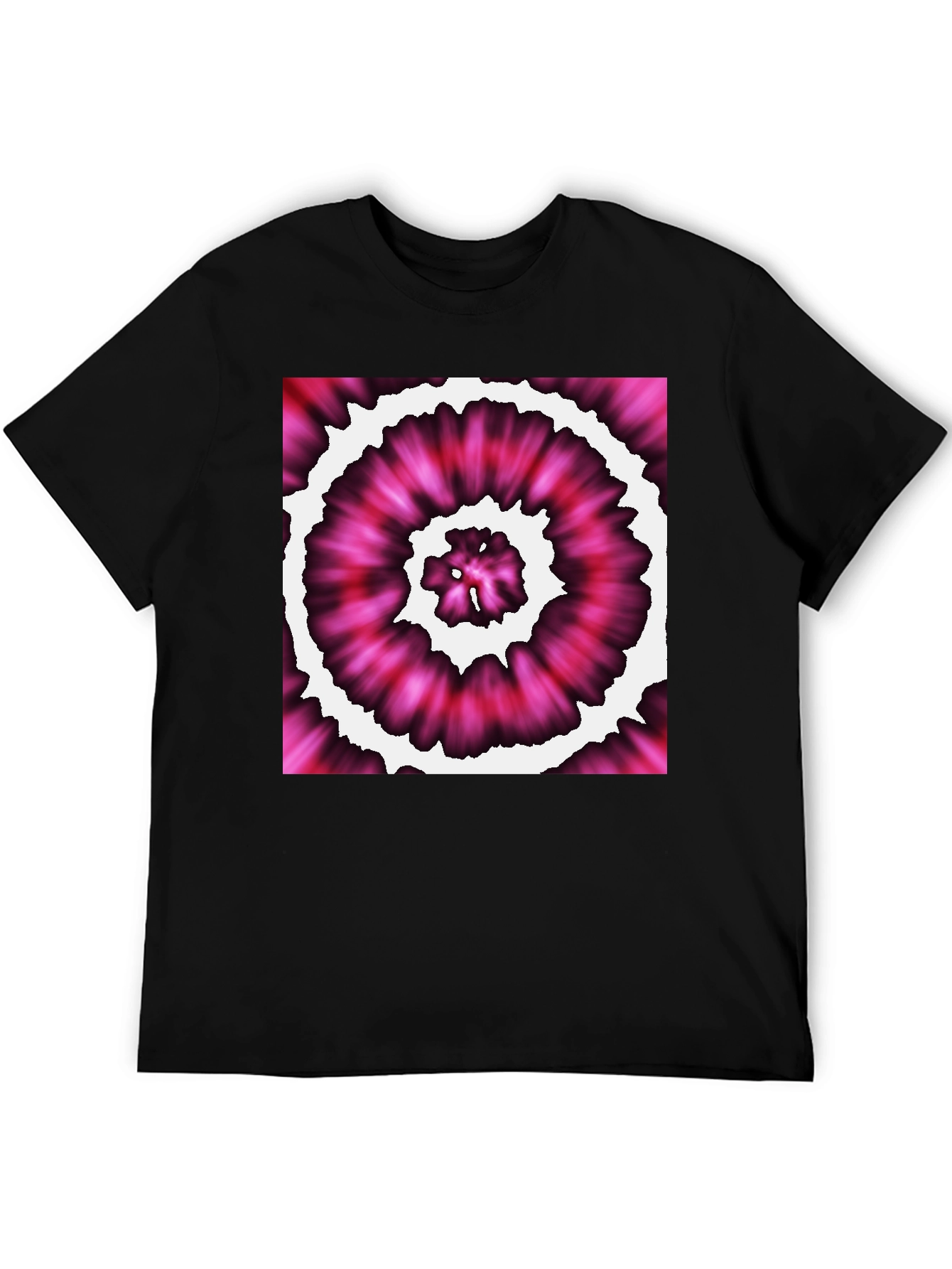 Vibrant Tie-Dye Black T-Shirt