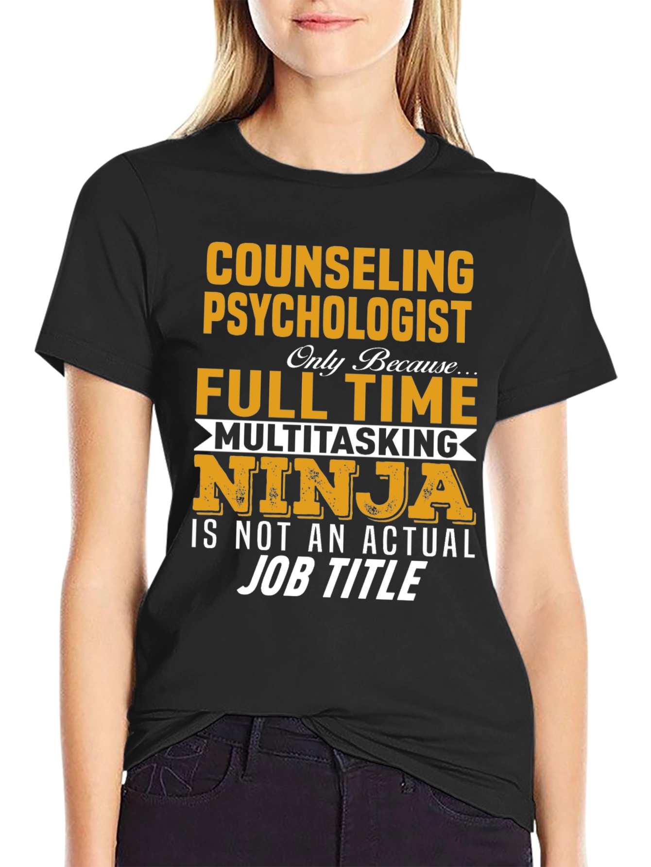 Counseling Psychologist Full Time Ninja T-Shirt