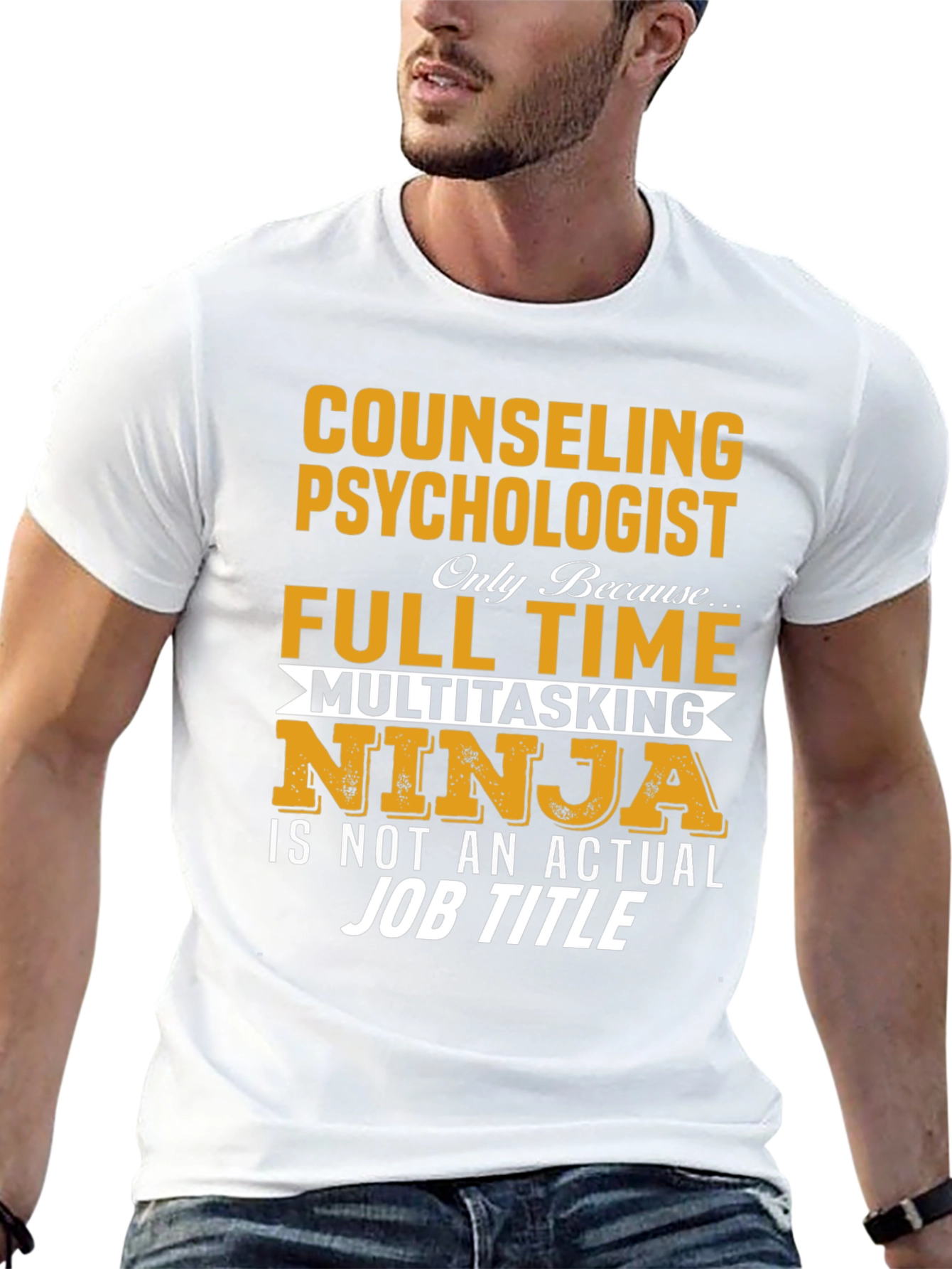 Counseling Psychologist Full Time Ninja T-Shirt