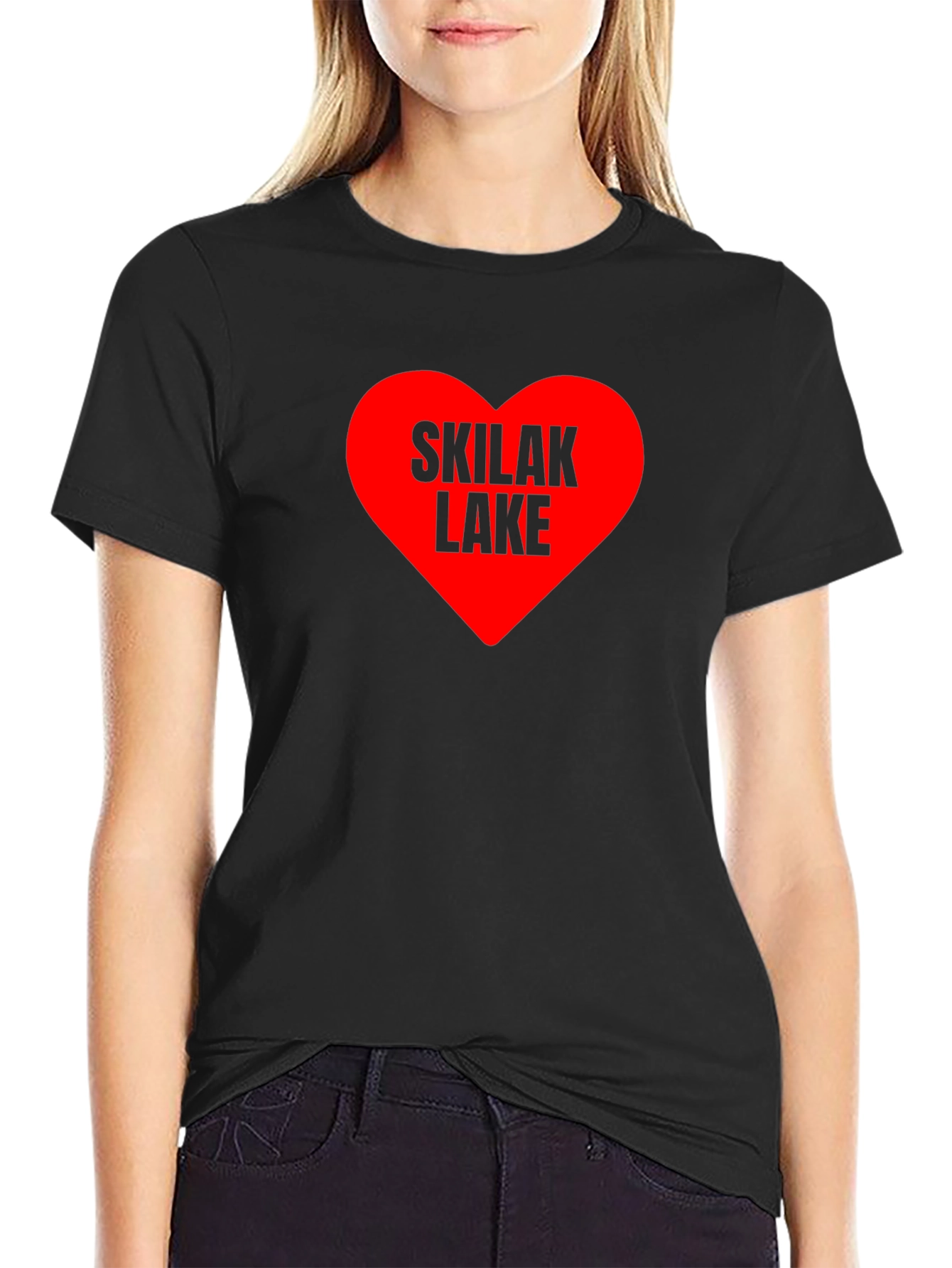 Skilak Lake Heart T-Shirt